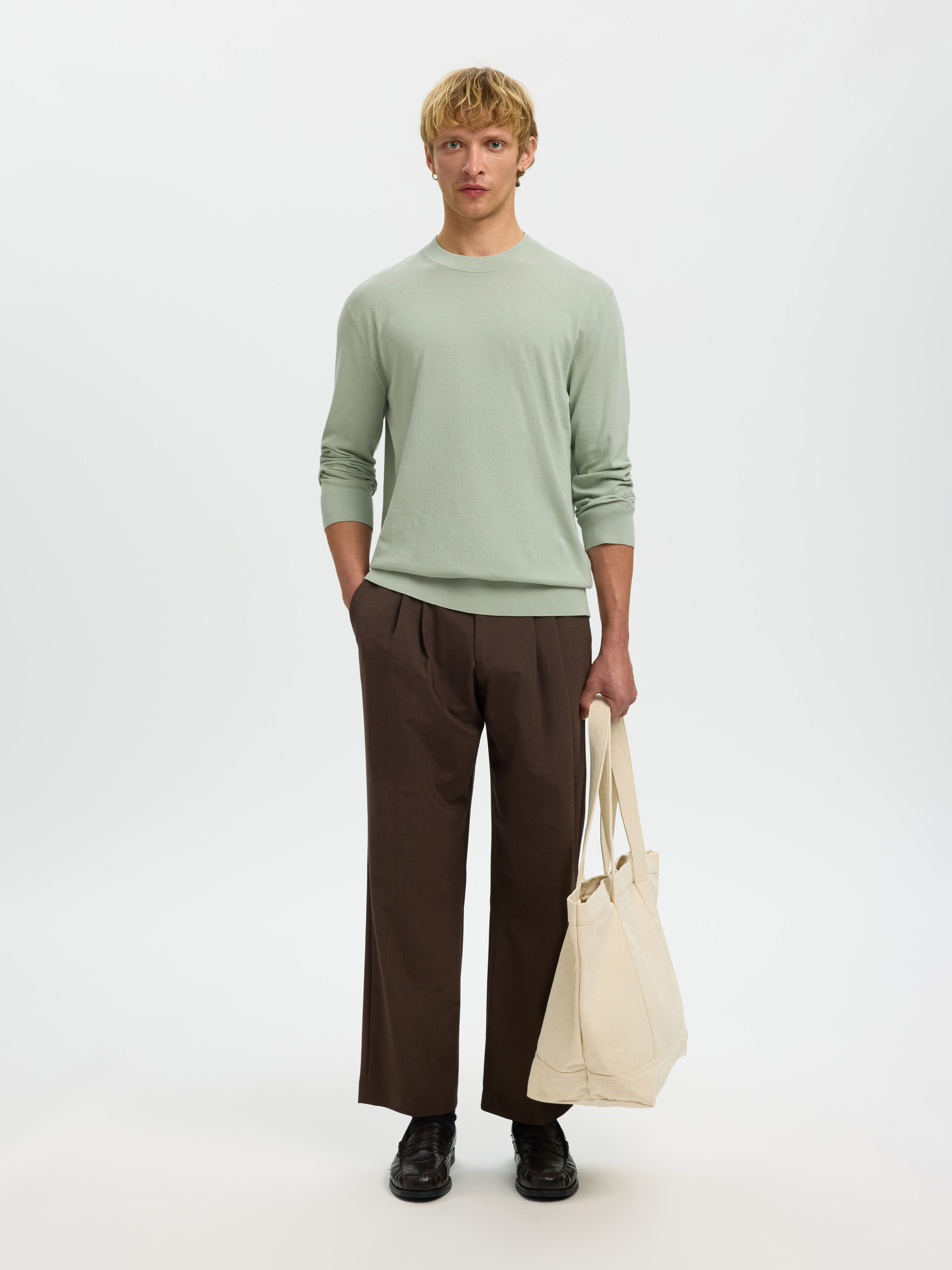 SLMTORINO LS KNIT CREW NECK NOOS