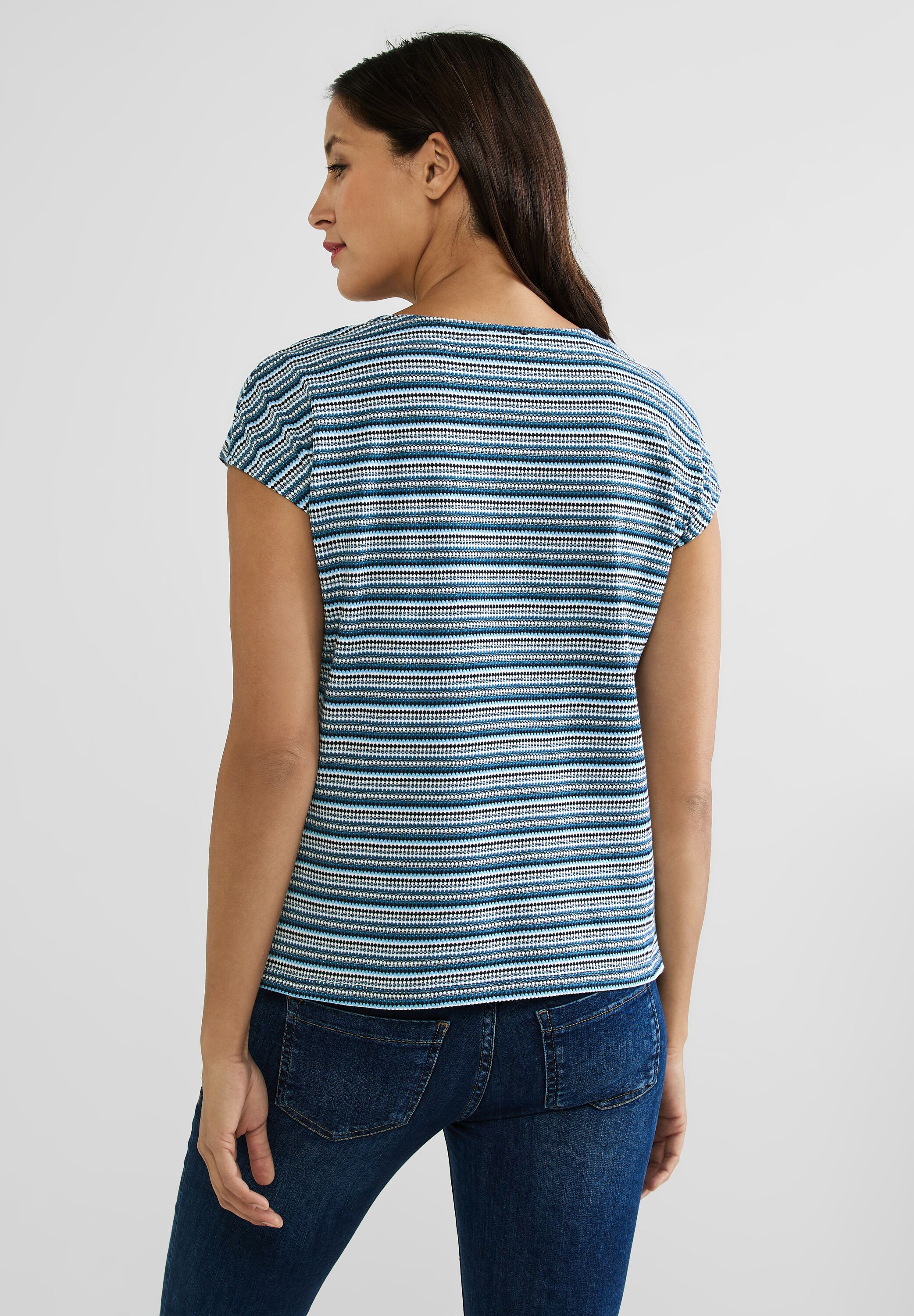 Shirt mit Struktur Streifen