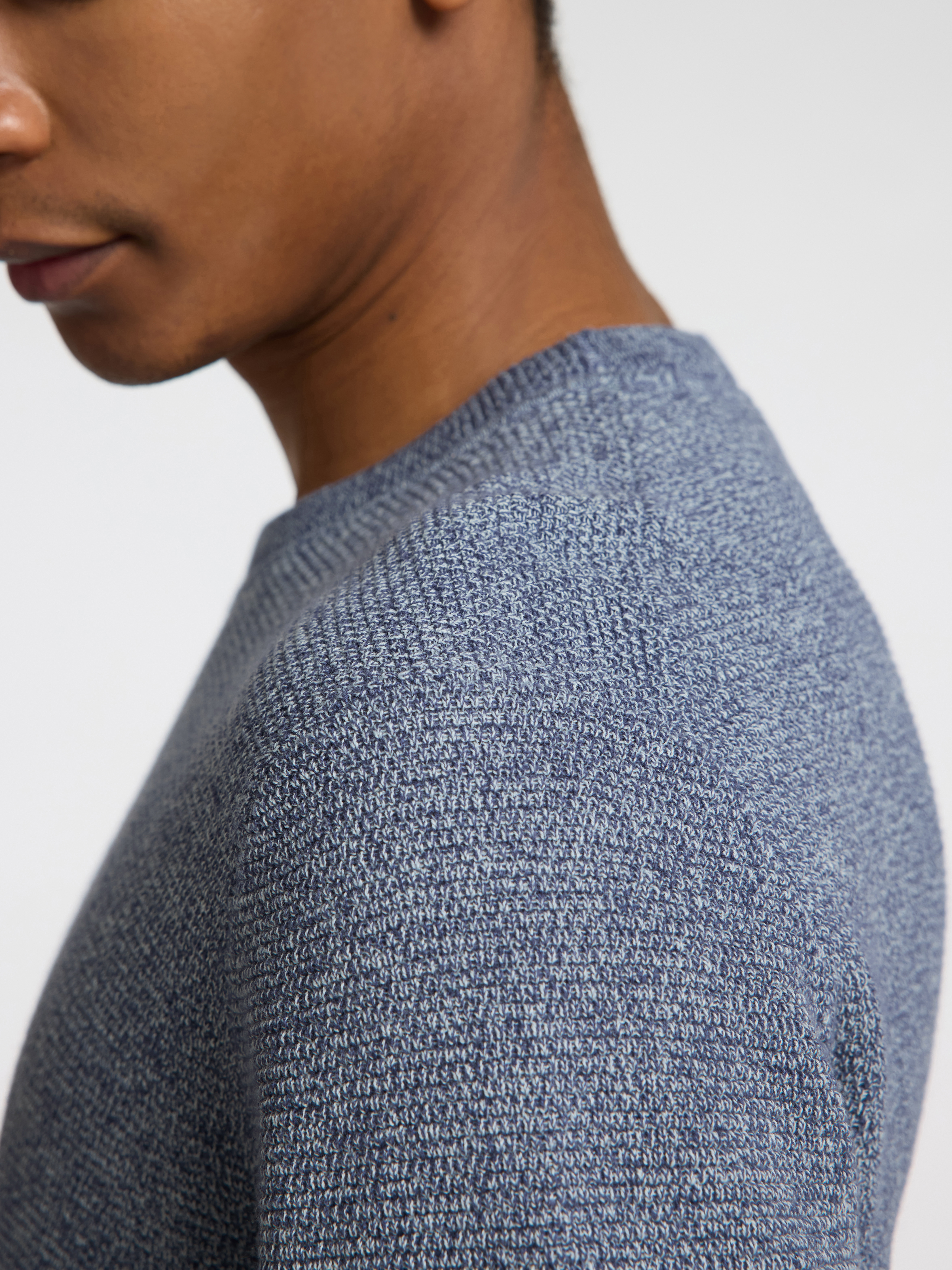 SLHROSS LS KNIT STRUCTURE CREW NECK NOOS SLHROSS LS KNIT STRUCTURE CREW NECK NOOS