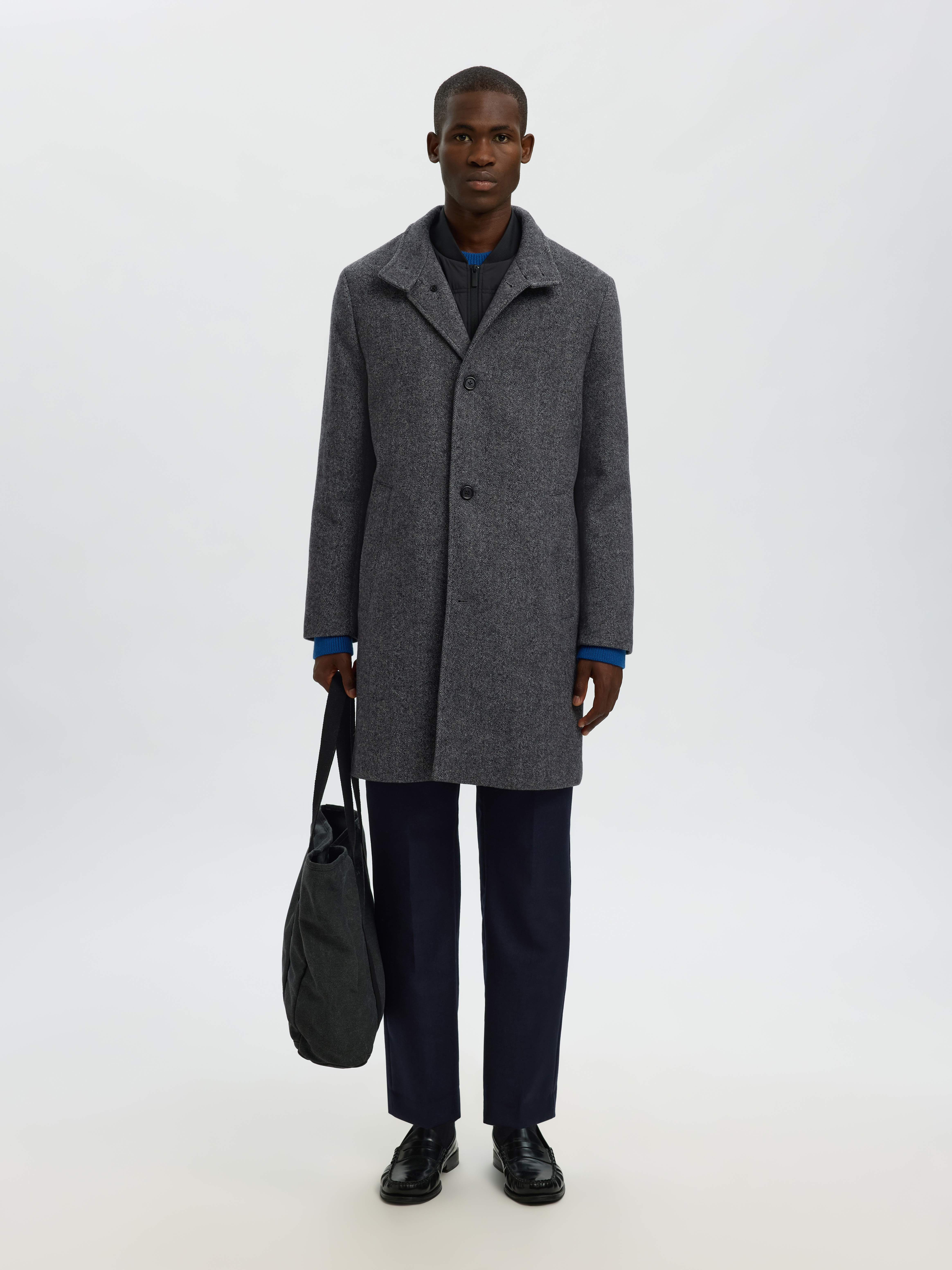 SLMRAINAR WOOL BLEND COAT NOOS