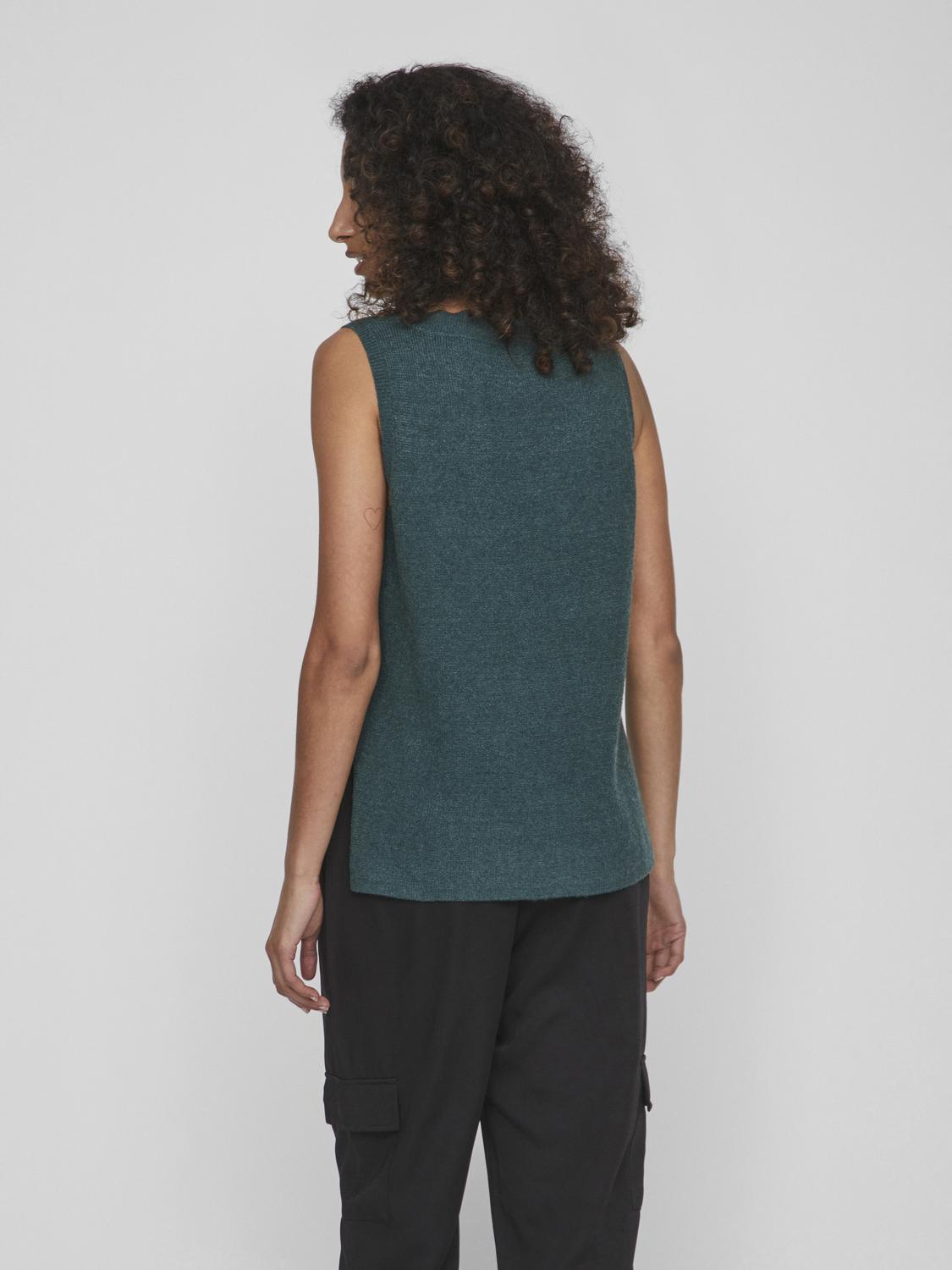 VIRIL KNIT RIB V-NECK S/L VEST - NOOS
