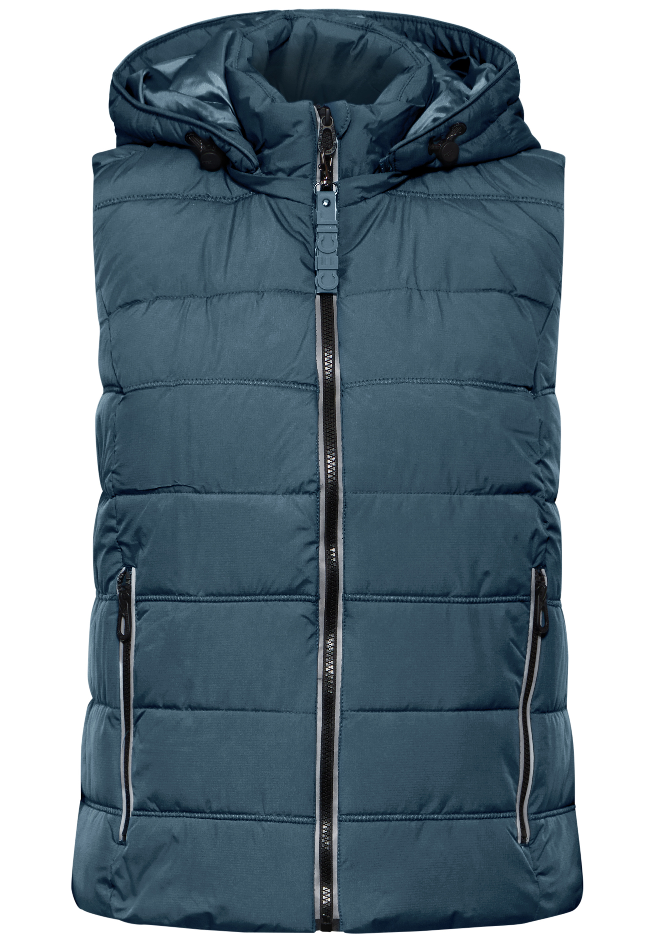 Kapuze Weste Cecil Blau Gefütterte Weste L 4063045664343