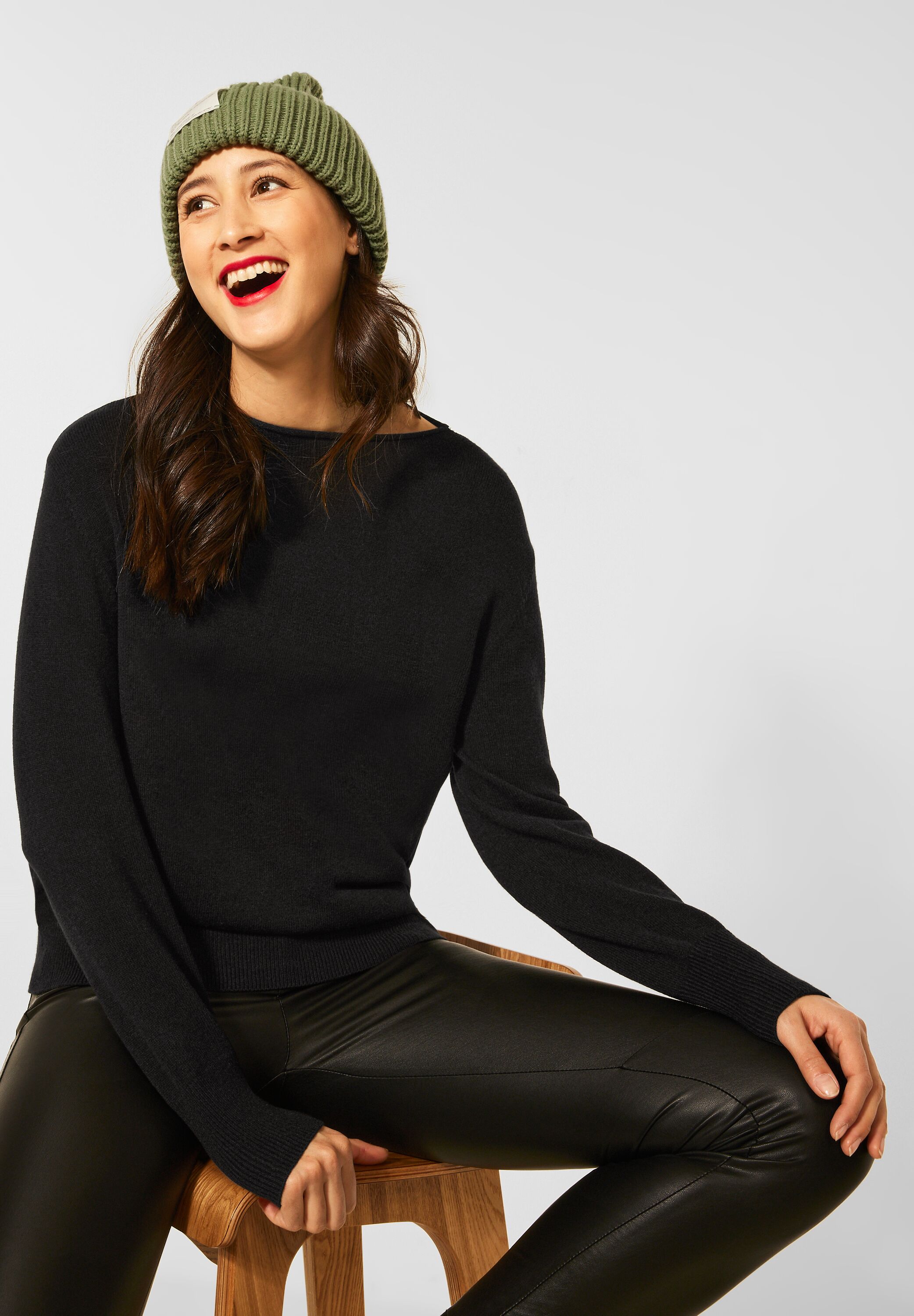 Pullover mit Stehkragen
