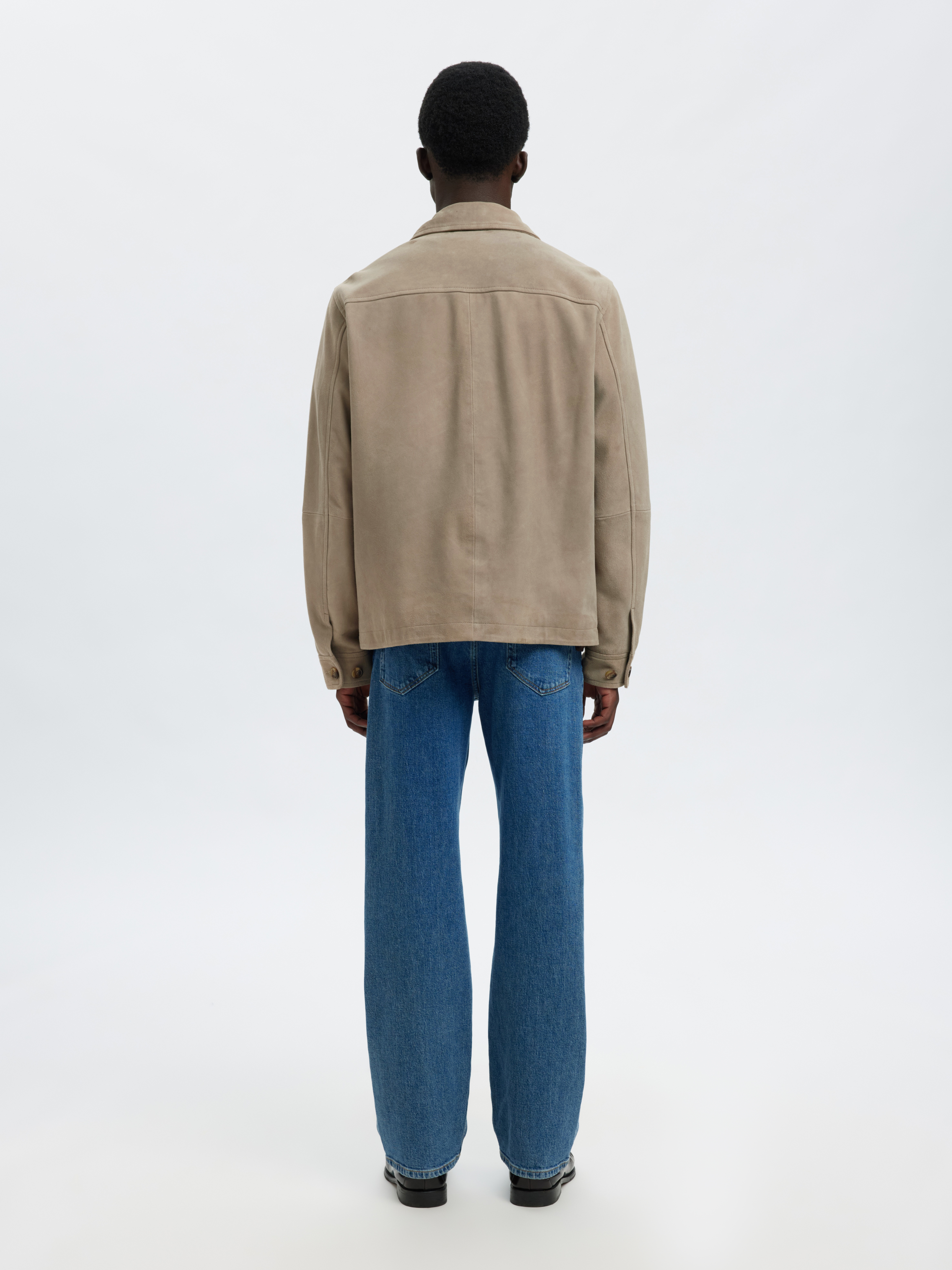 SLHTHOM SUEDE OVERSHIRT NOOS