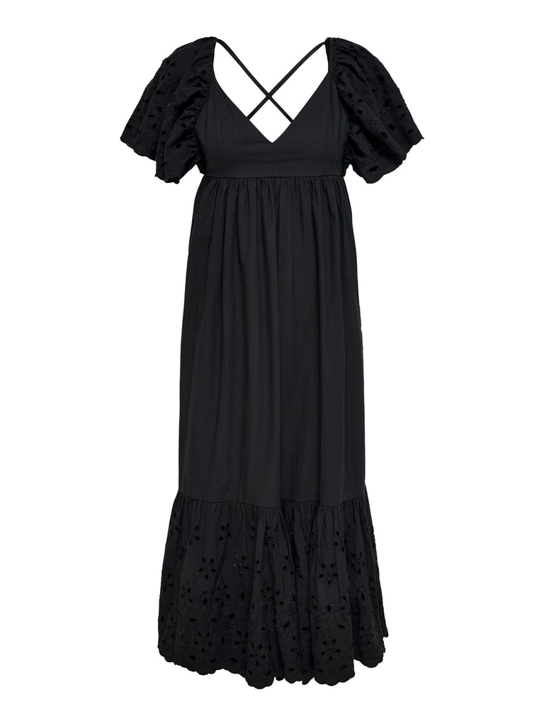 ONLDETTA S/S V-NECK MIDI DRESS WVN