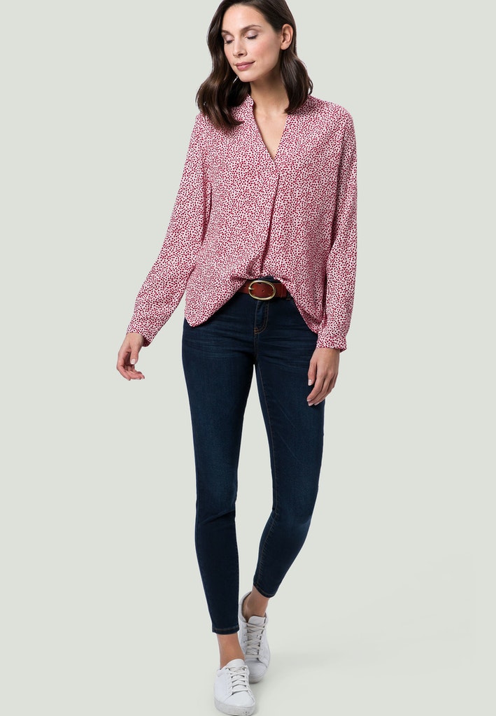 Bluse mit Blumendruck
