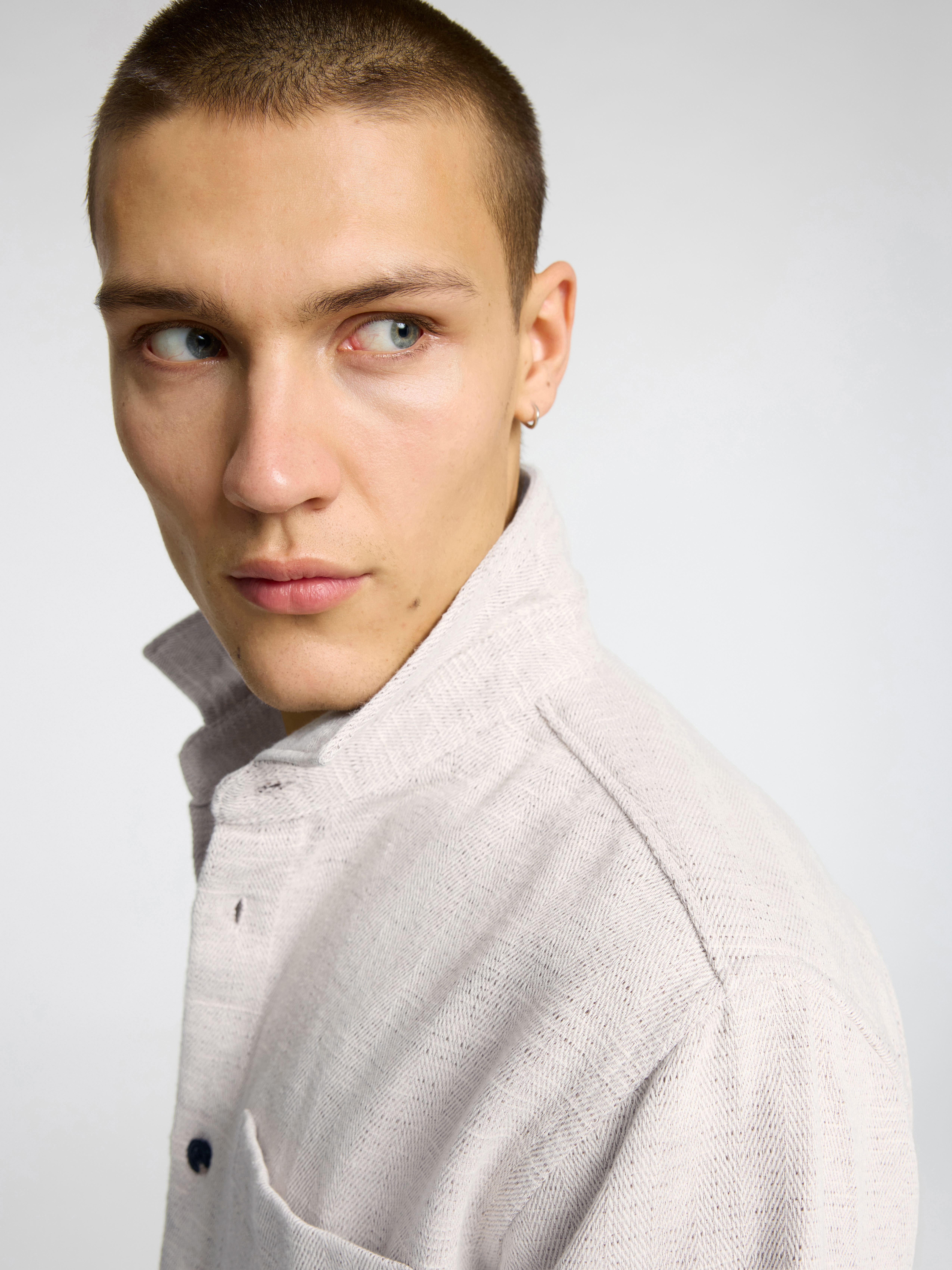 SLHREGHANK HERRINGBONE OVERSHIRT