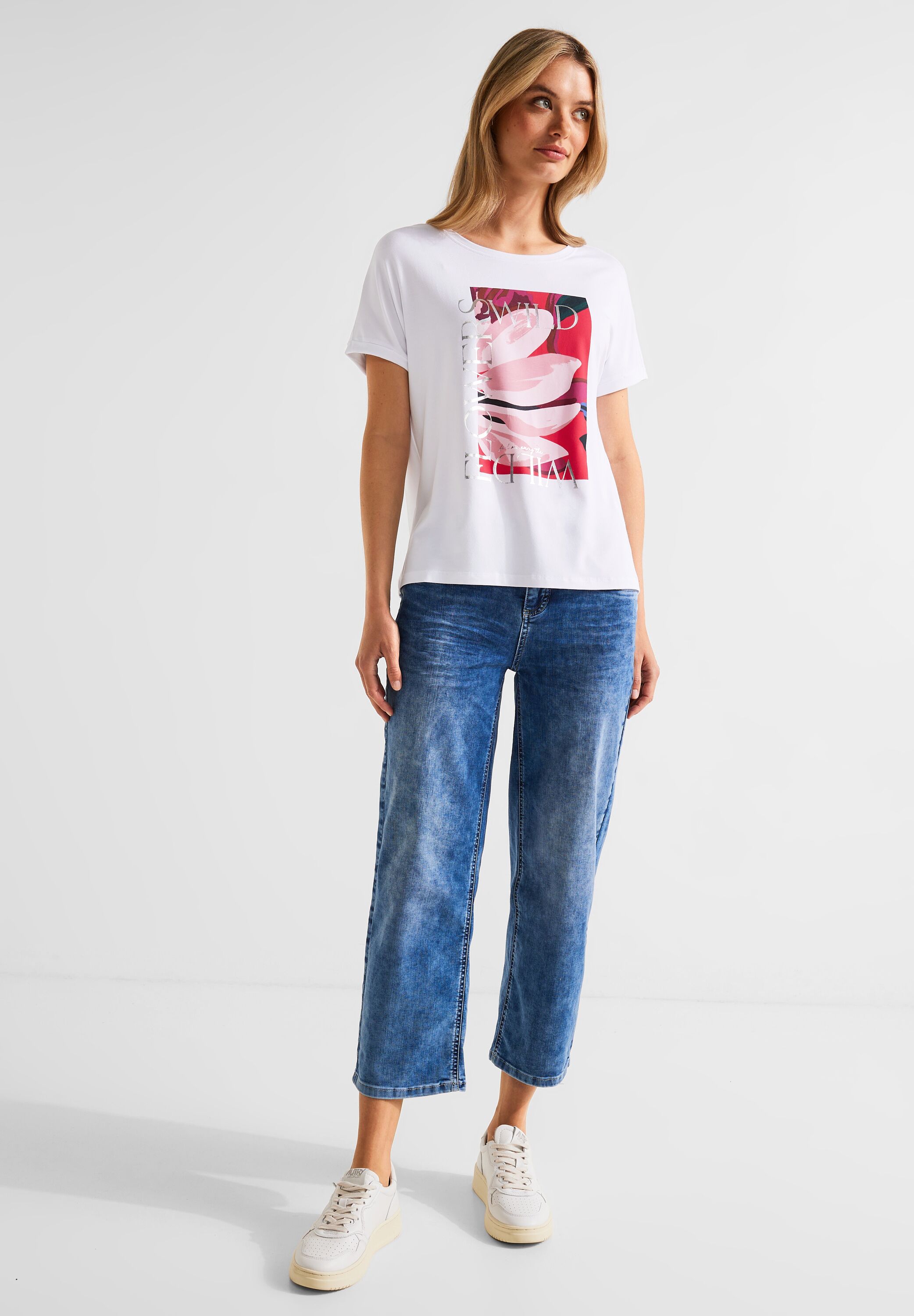 T-Shirt mit Partprint