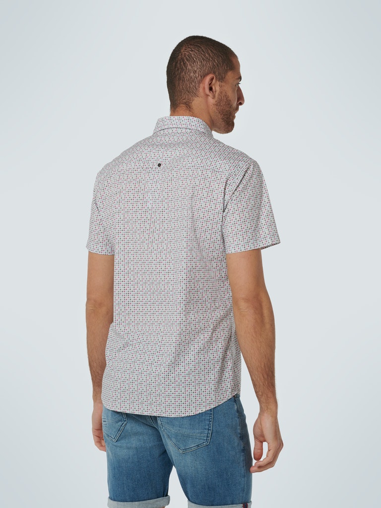 Shirt Short Sleeve Allover Printed Stretch