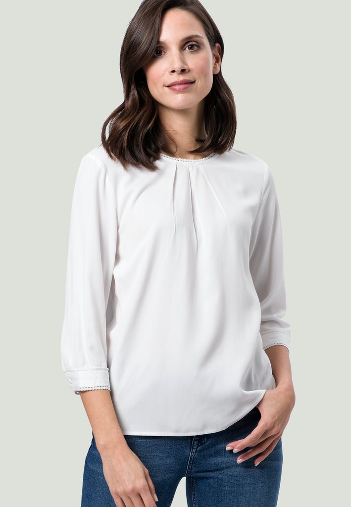 Bluse mit Dreiviertelarm