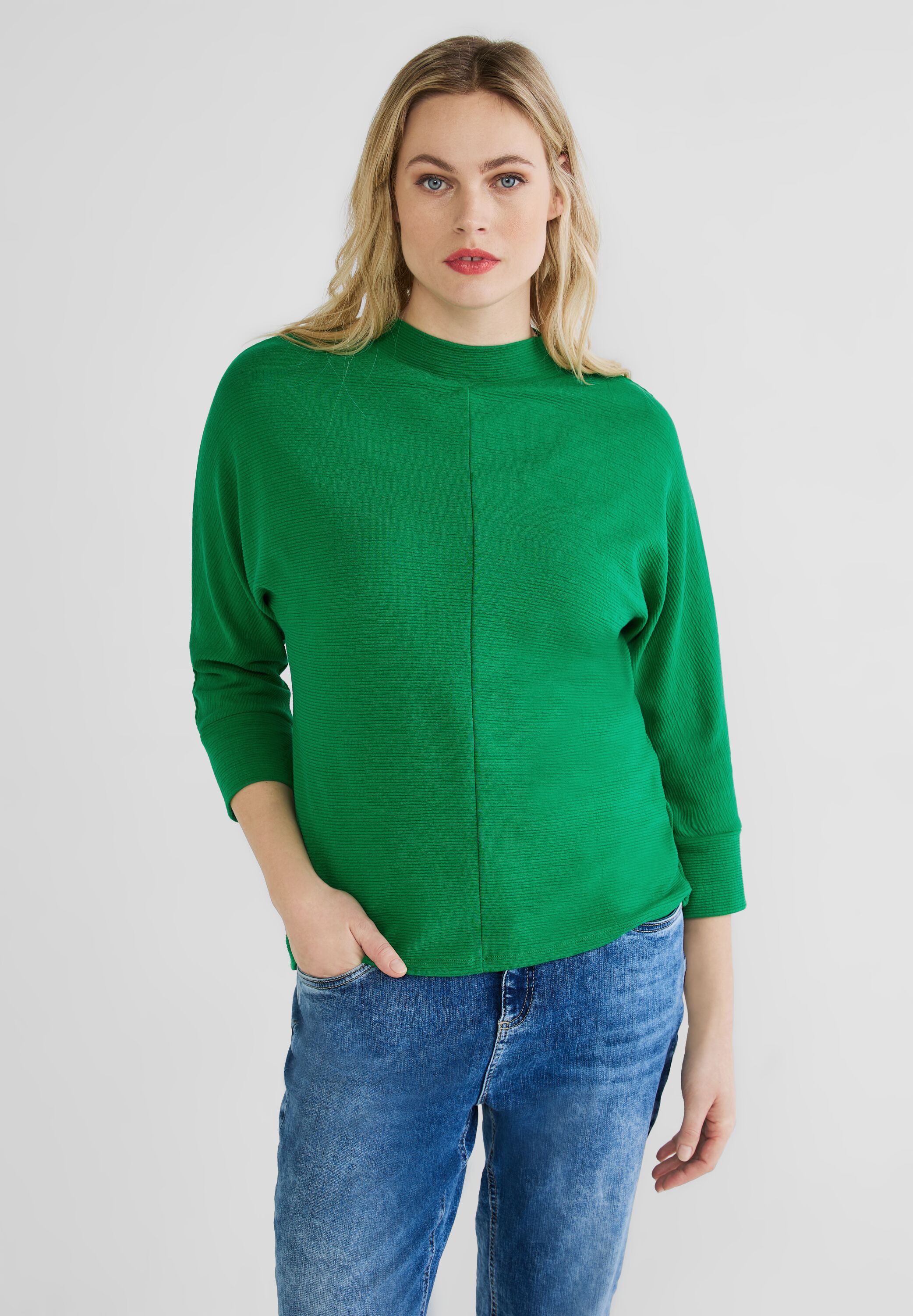 Shirt mit Stehkragen
