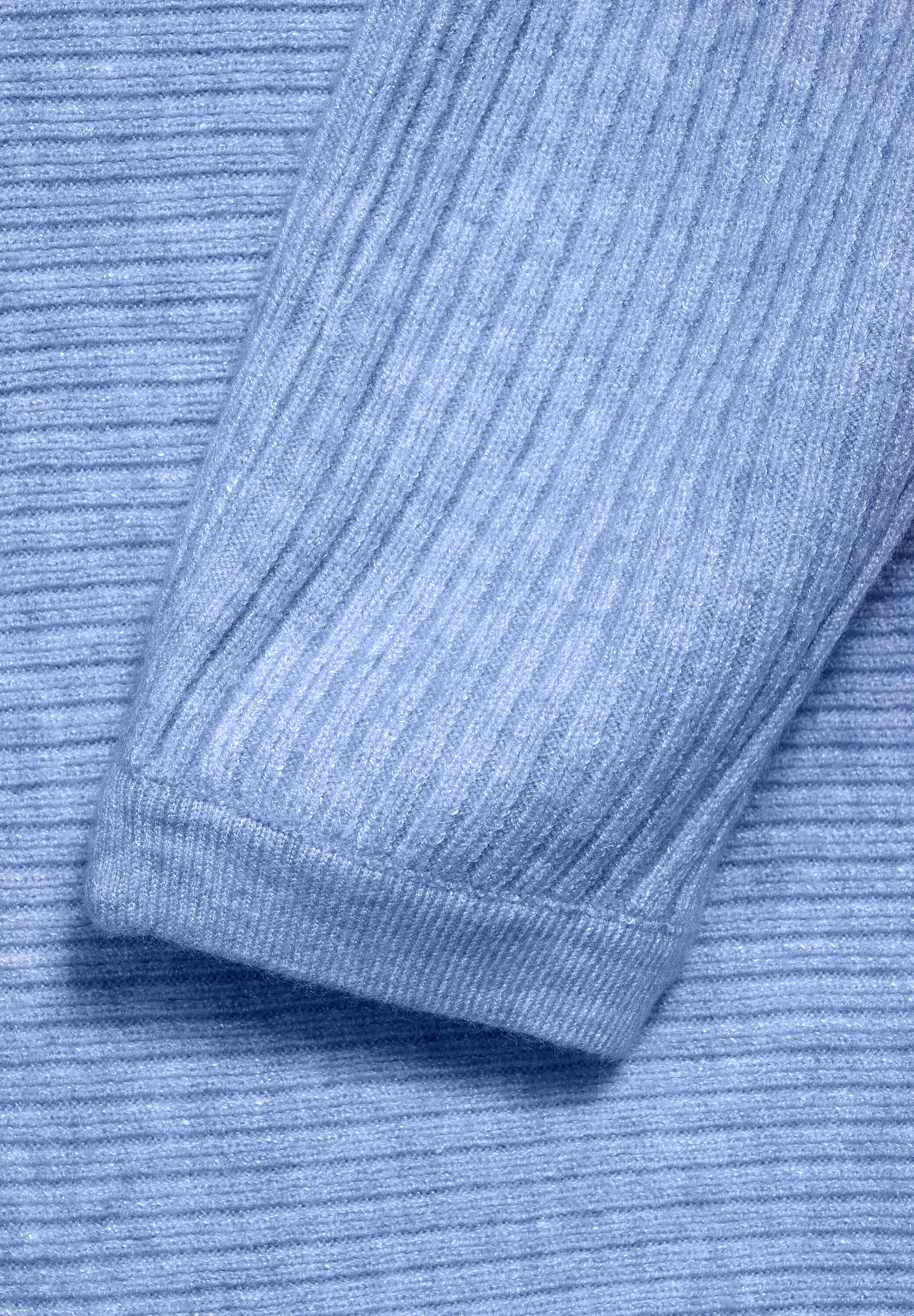 Dolman-Pullover mit Rippe