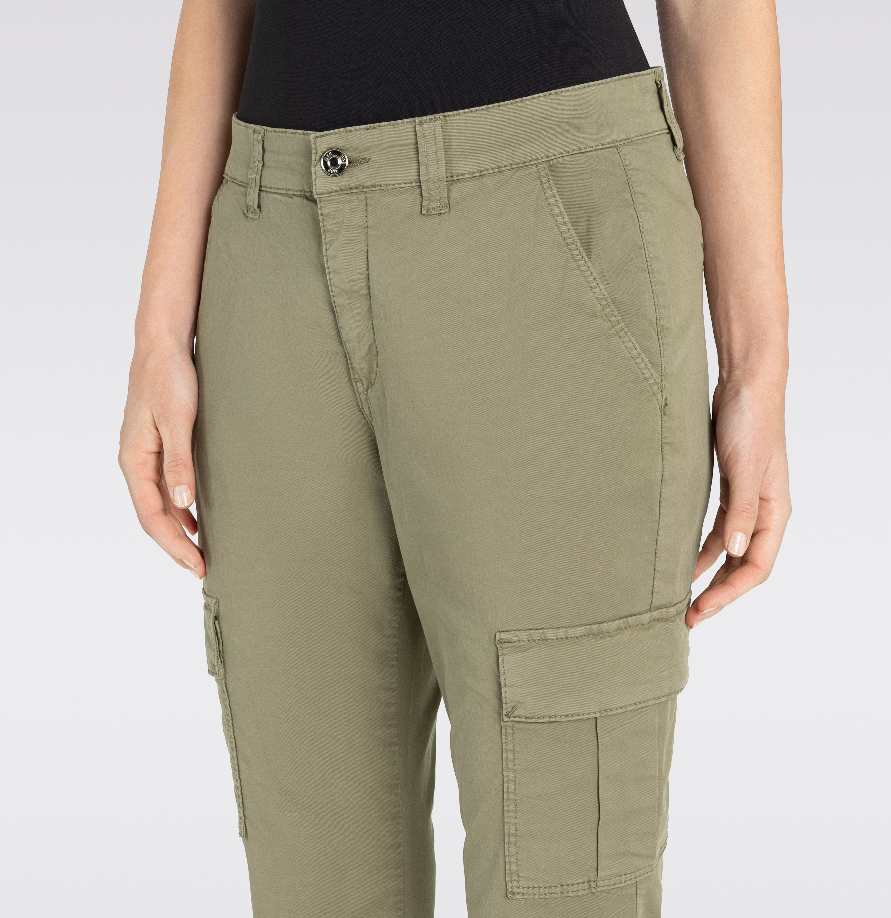 MAC JEANS - RICH CARGO, Authentic stretch gabardine