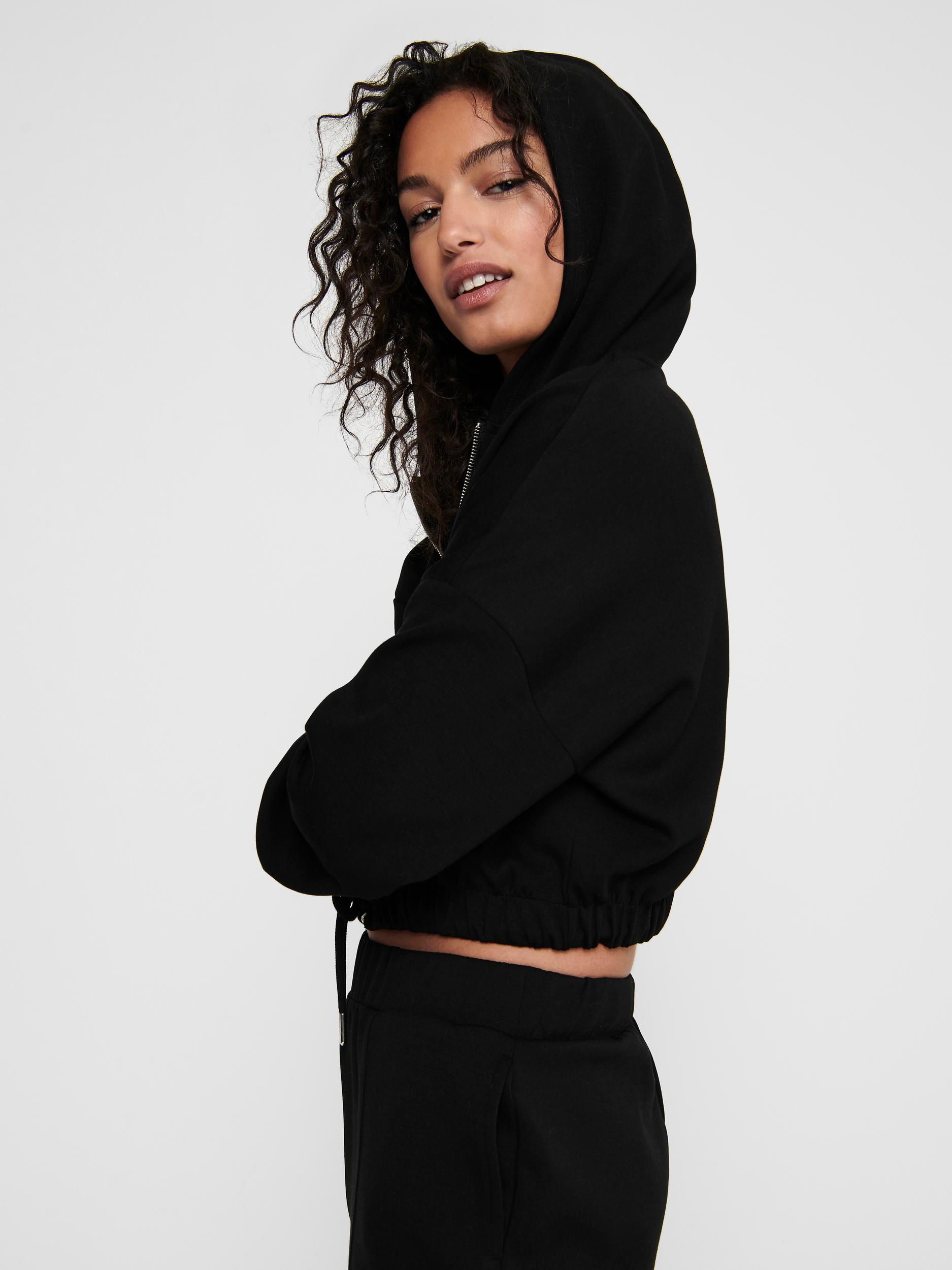 ONLSCARLETT L/S HOOD ZIP SWT