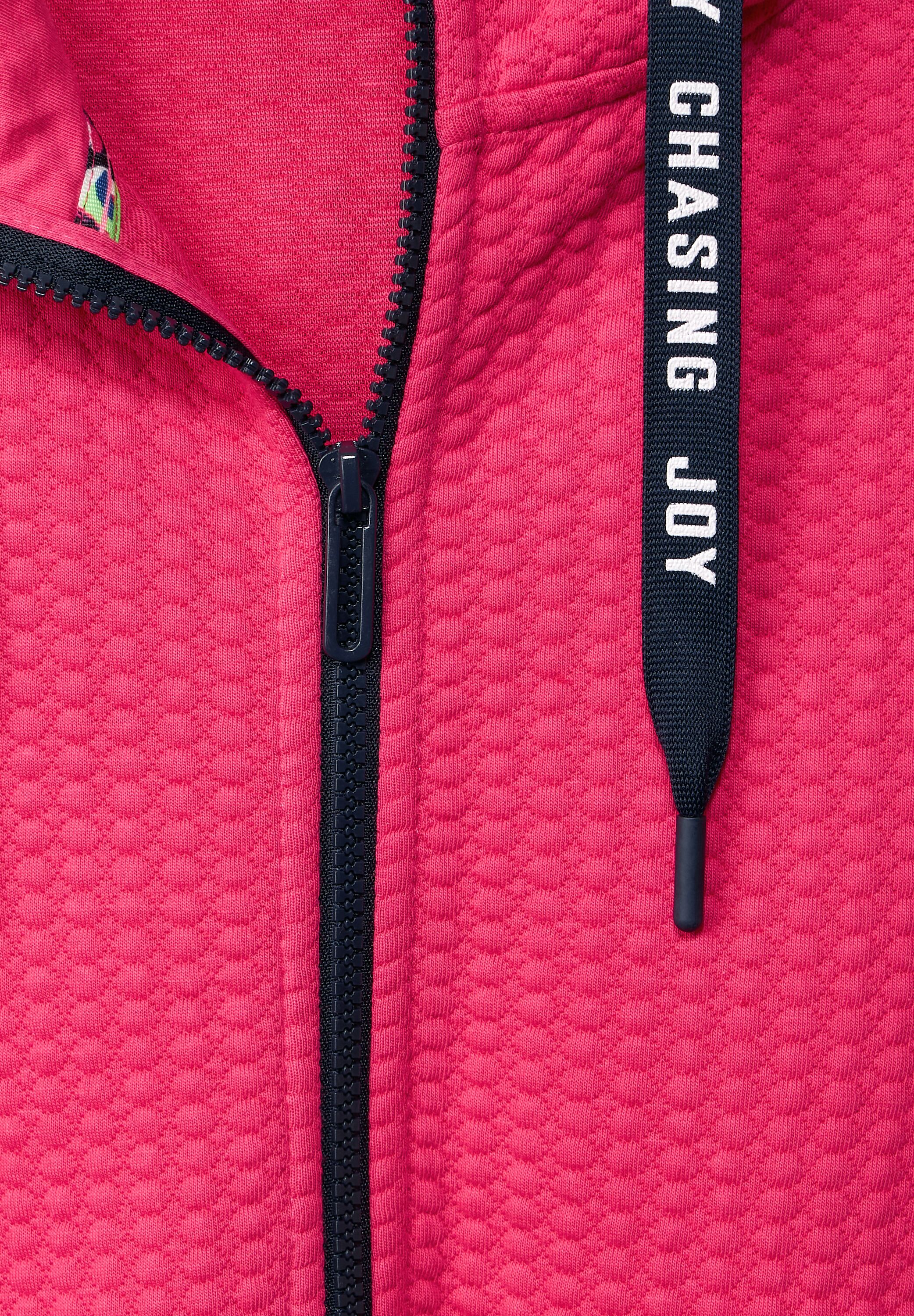 Materialmix Sweatjacke