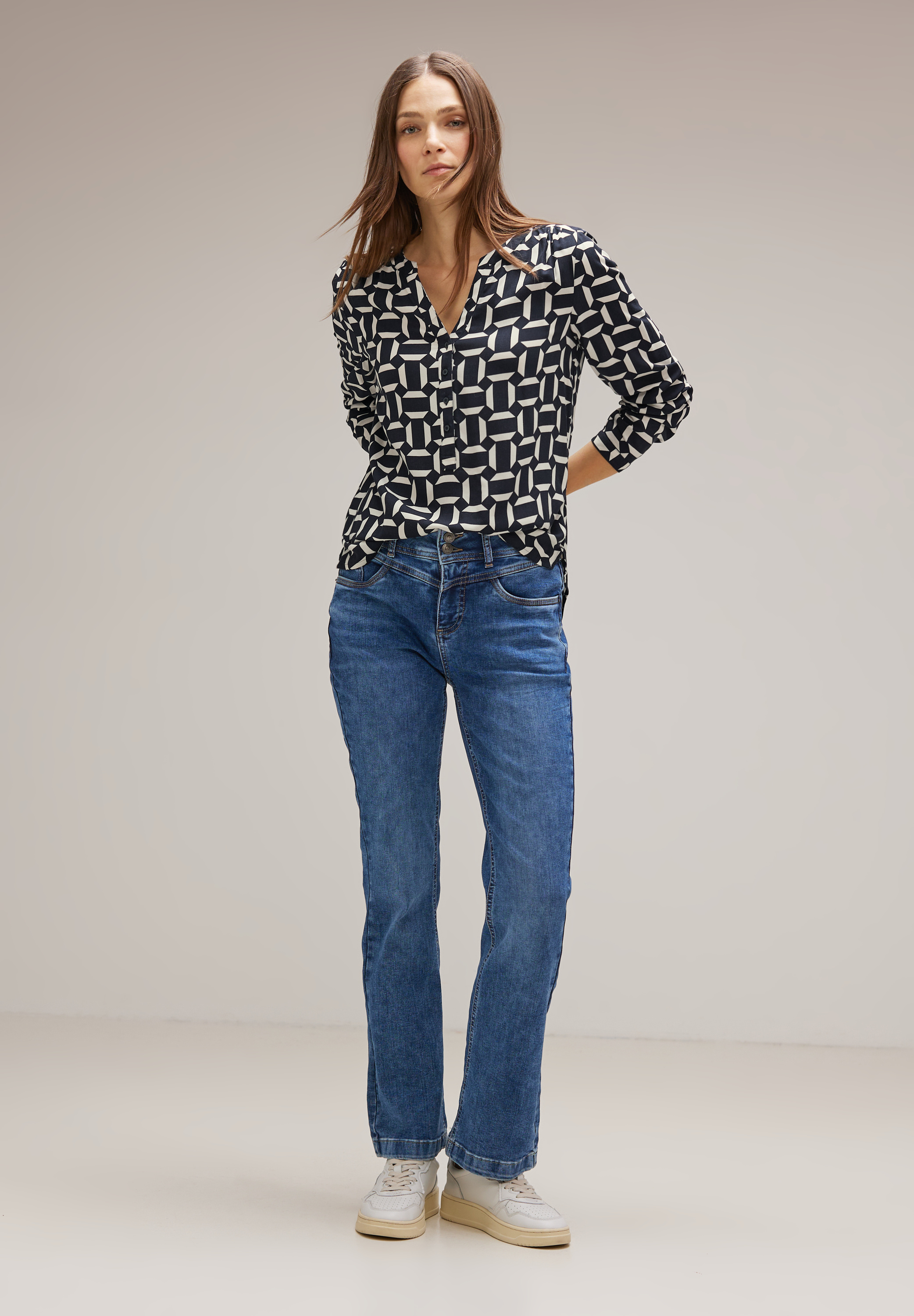 Viskose Bluse mit Print