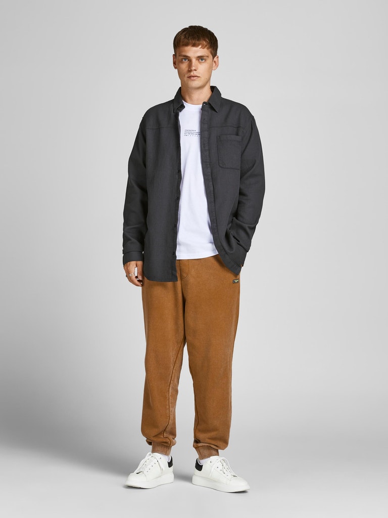 JCOACE WAFFLE SHIRT LS ONE POCKET