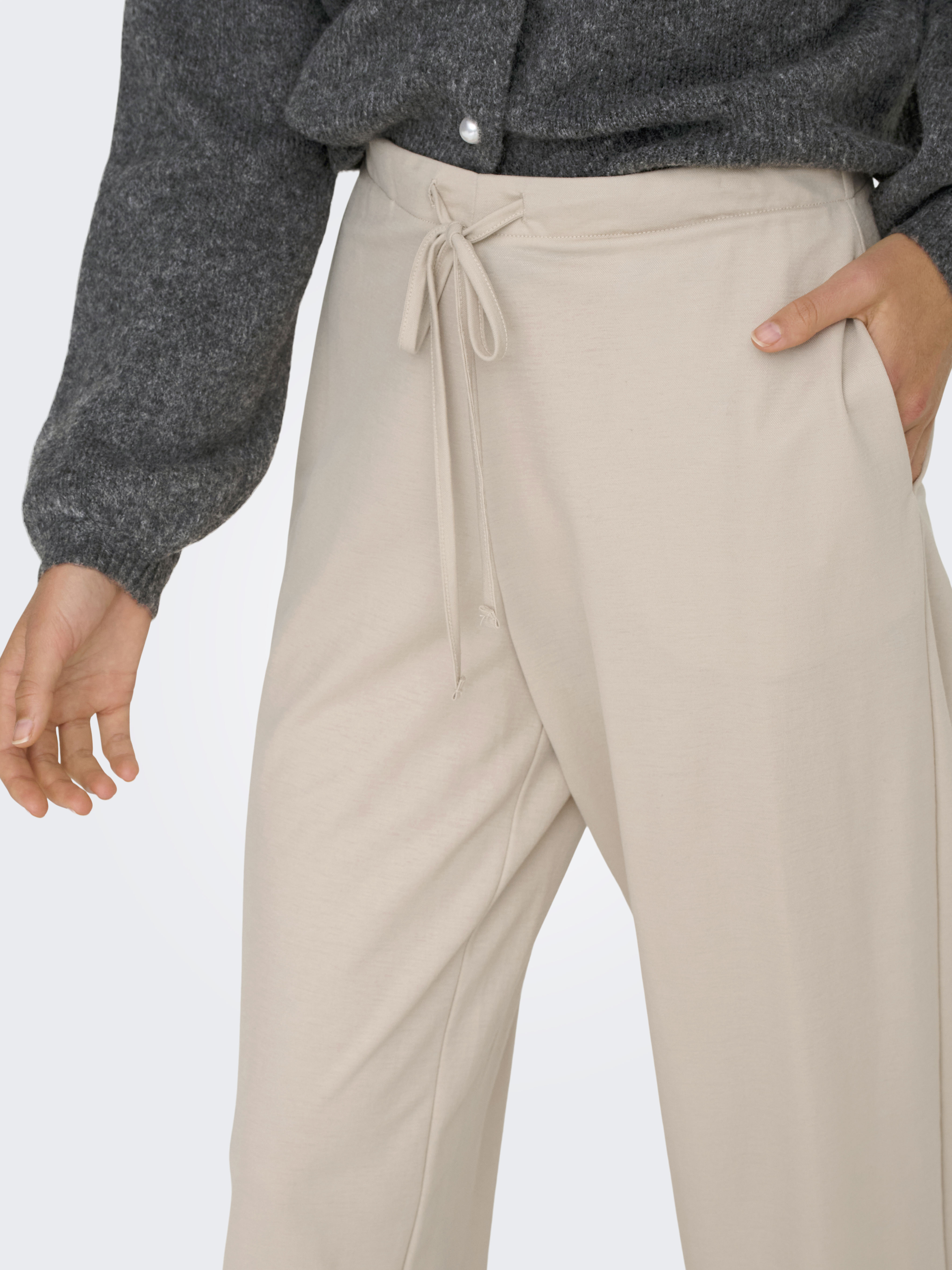 ONLSAKURA LOOSE PULL UP PANTS WVN