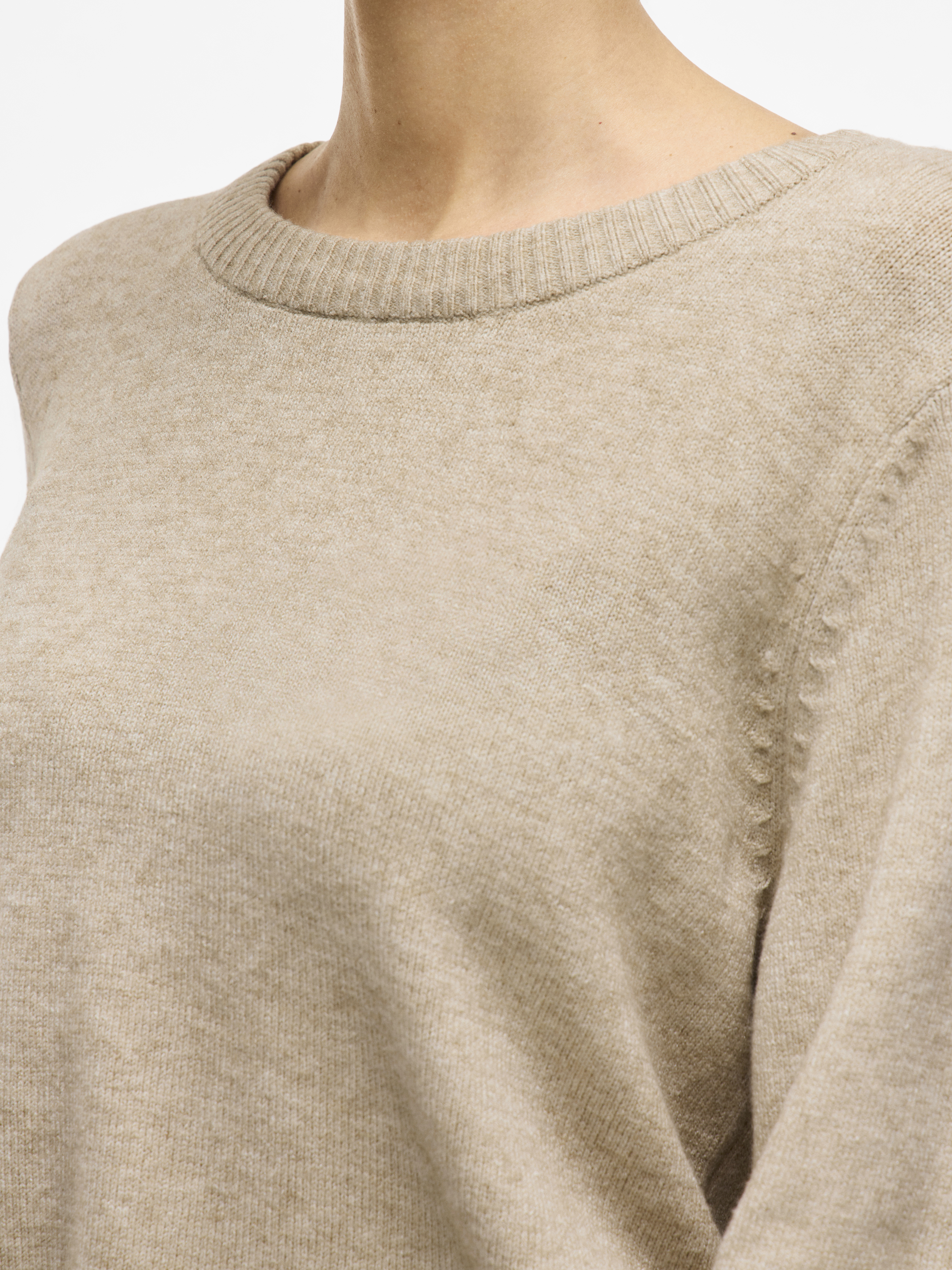 VIRIL O-NECK L/S  KNIT TOP - NOOS