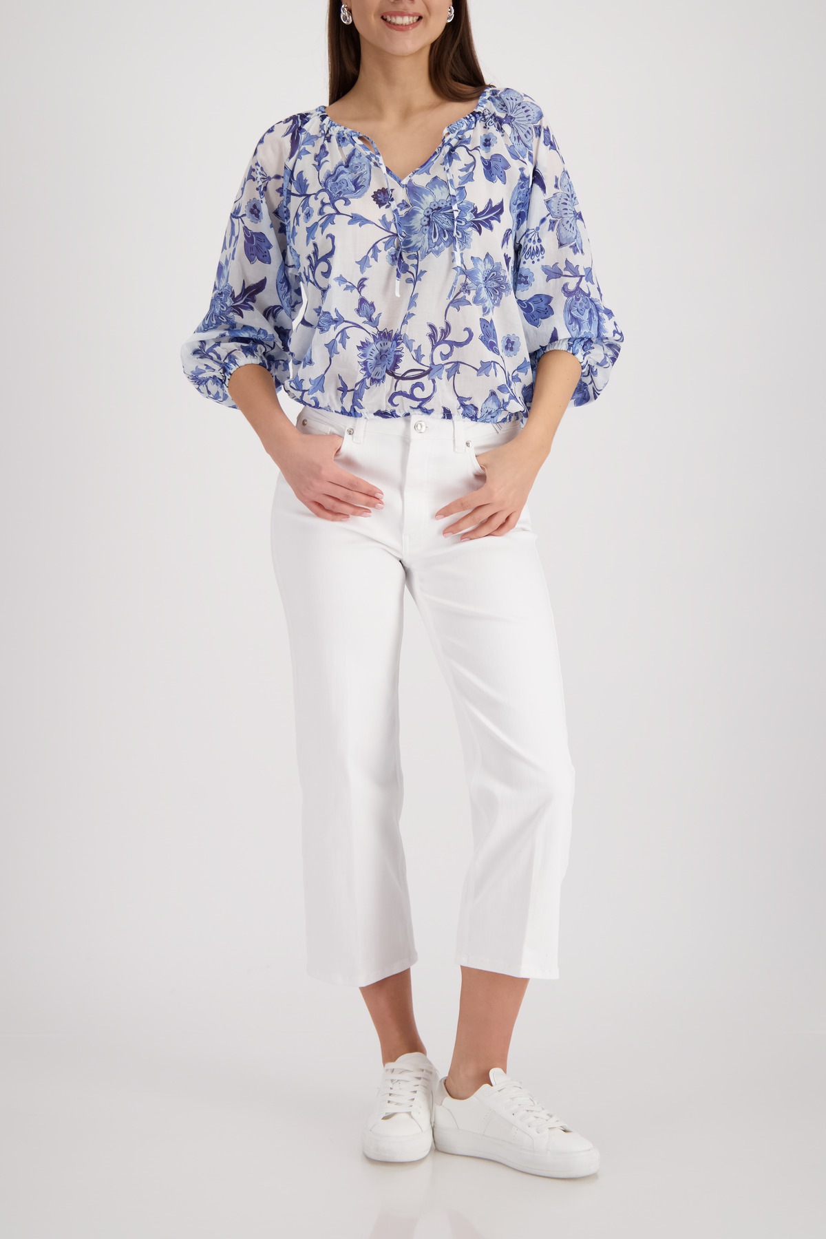 Bluse mit Blumenmuster