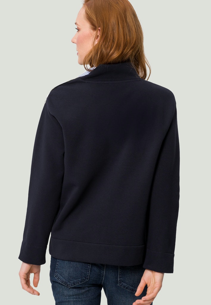 Sweatshirt Kragen mit Zip