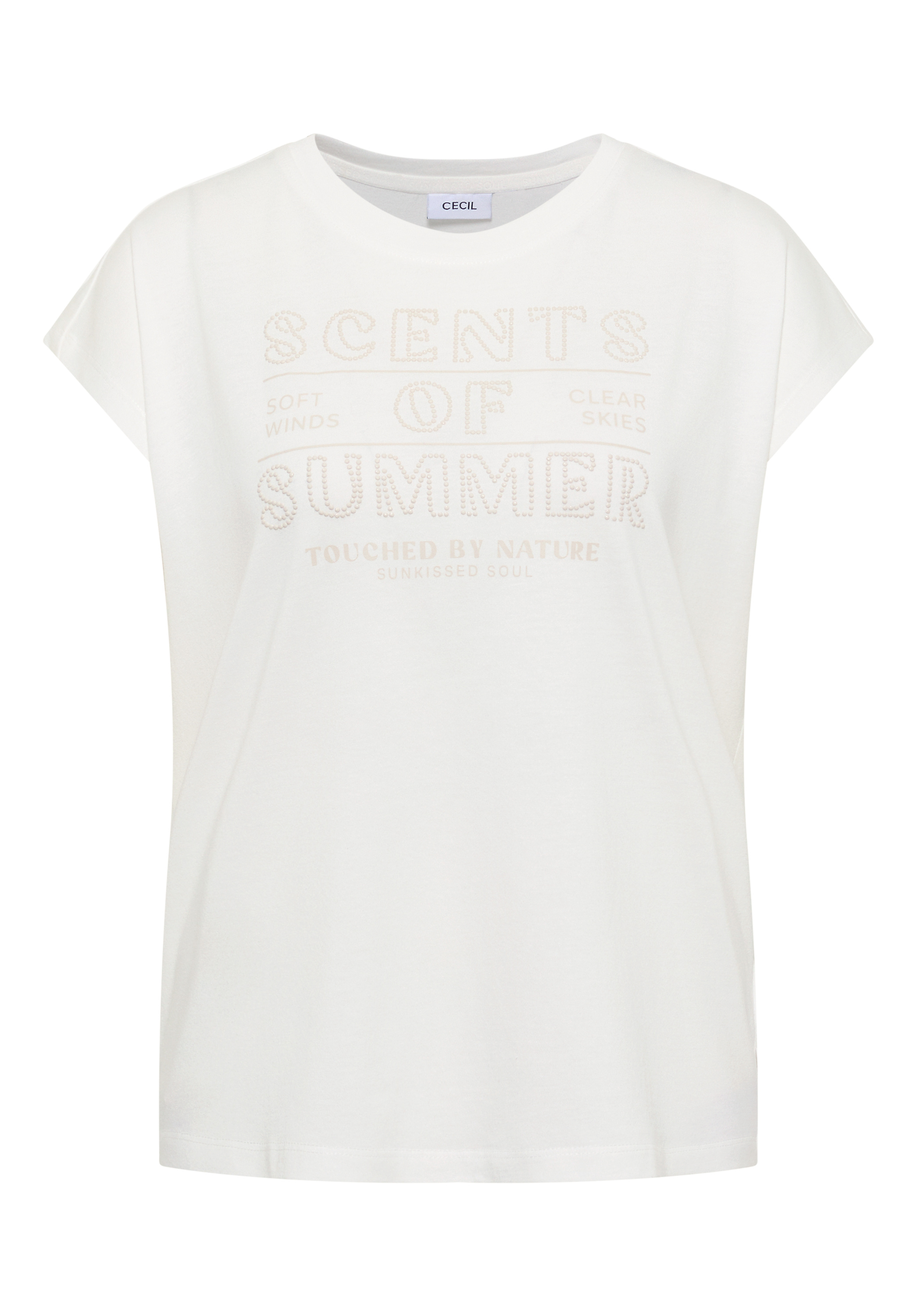 T-Shirt mit Rundhals und Wording Artwork