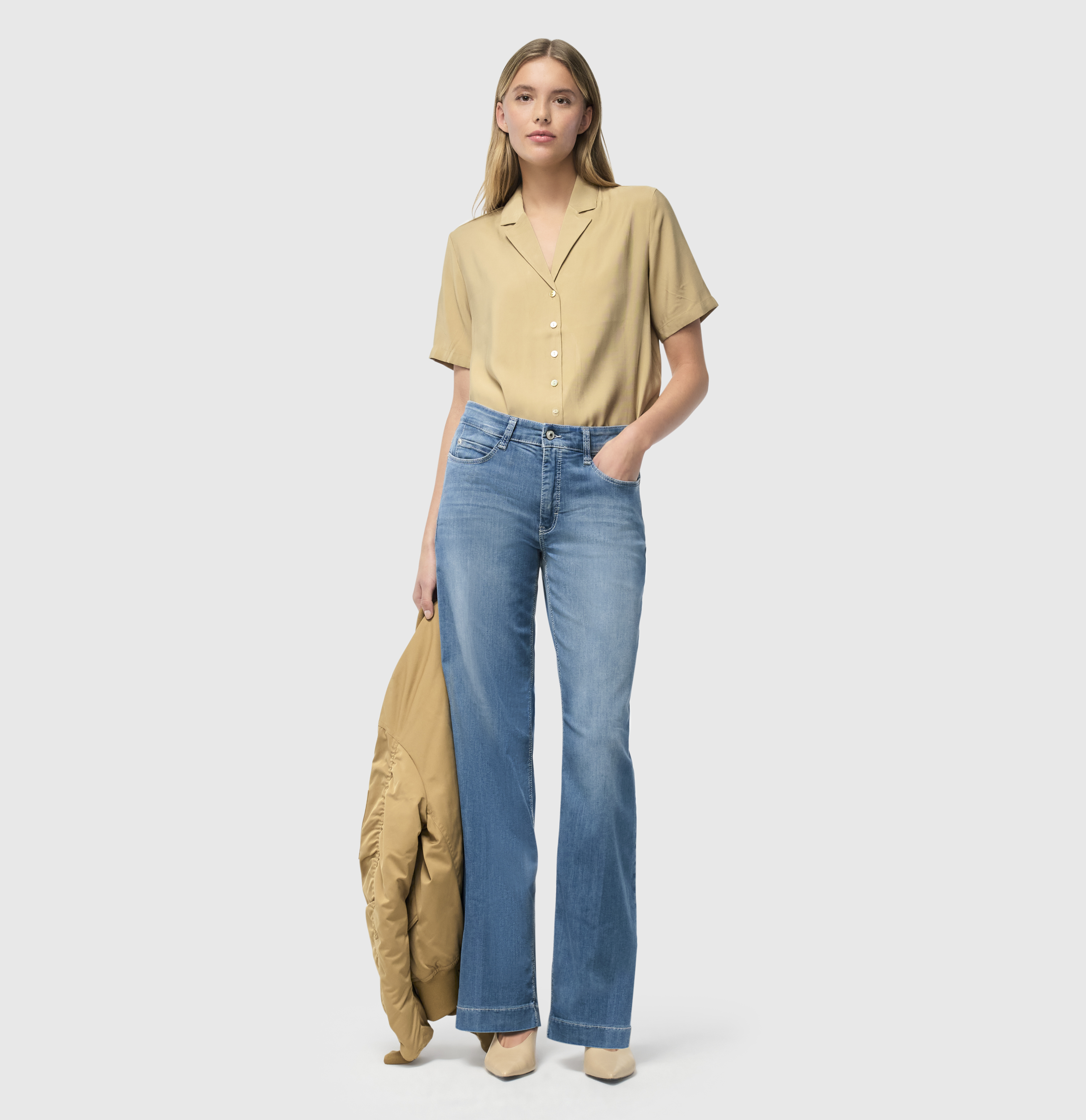MAC JEANS - DREAM WIDE, DREAM Wonder light Denim
