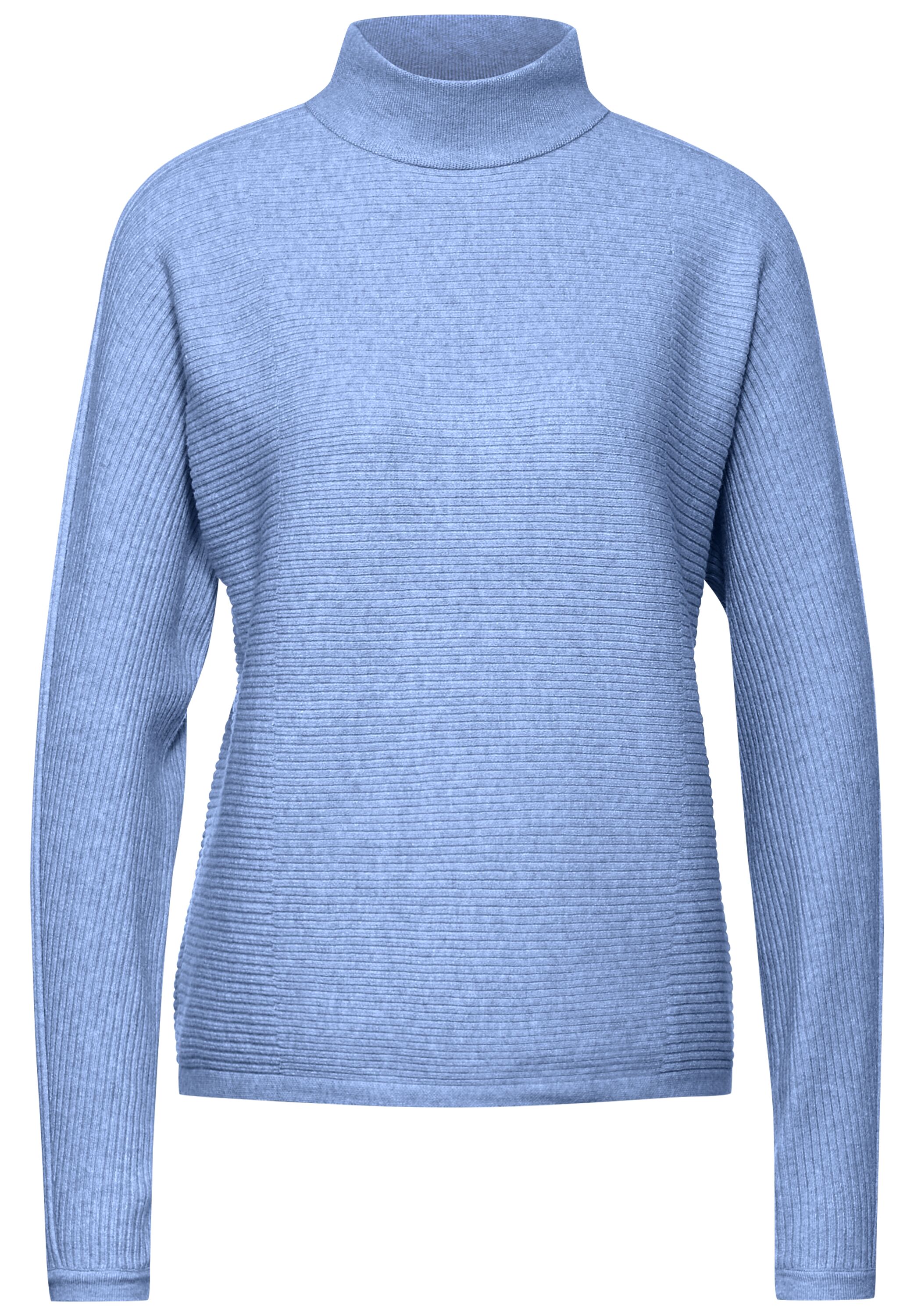 Dolman-Pullover mit Rippe