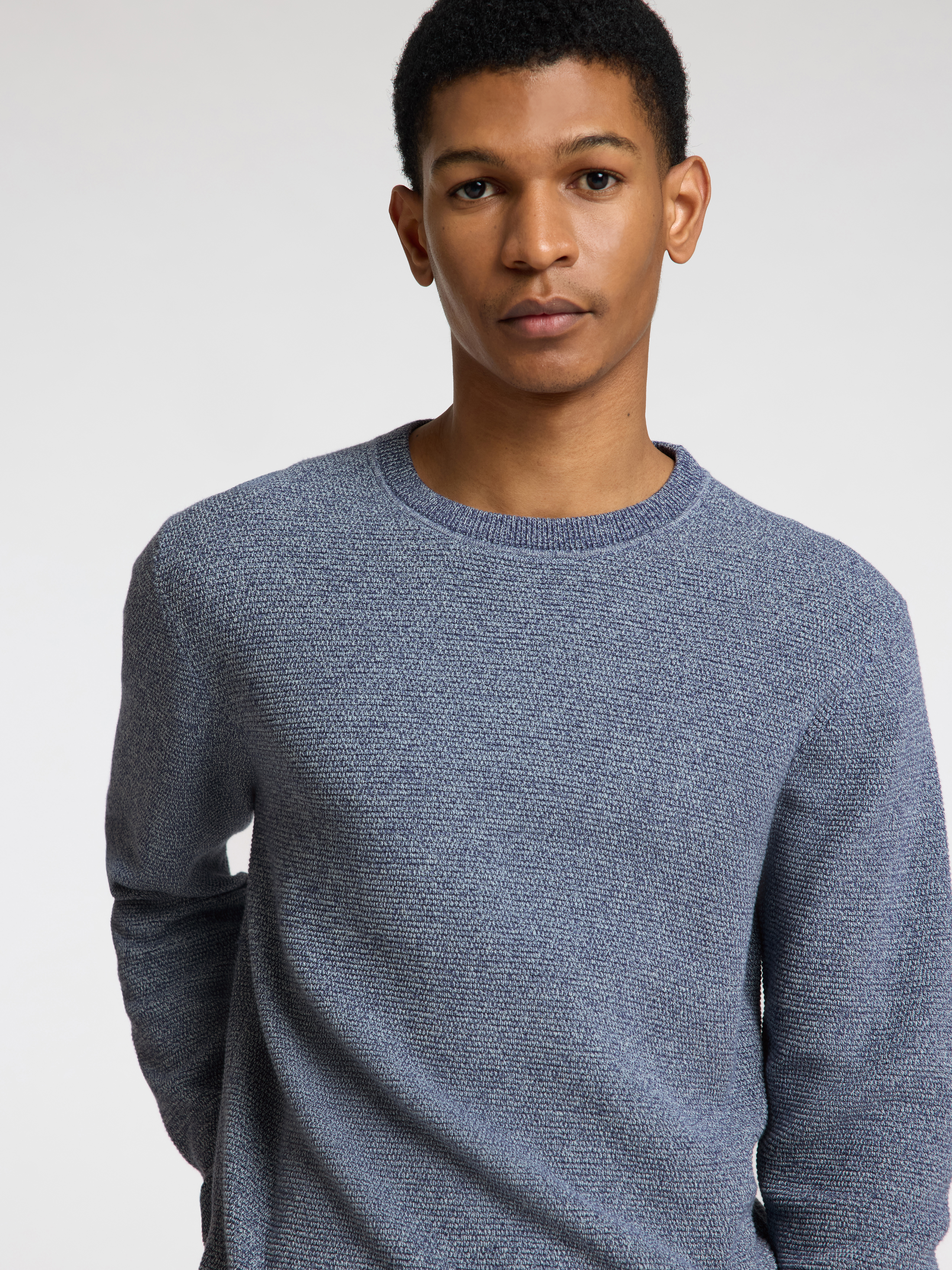 SLHROSS LS KNIT STRUCTURE CREW NECK NOOS SLHROSS LS KNIT STRUCTURE CREW NECK NOOS