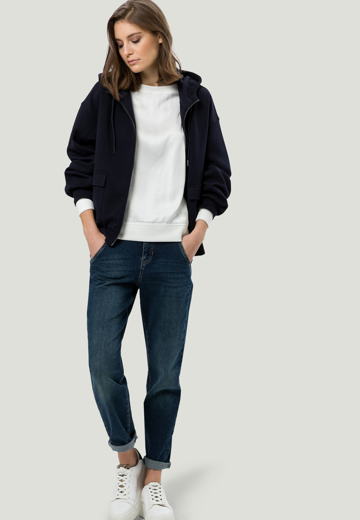 Sweatshirt mit Rundhalsausschnitt