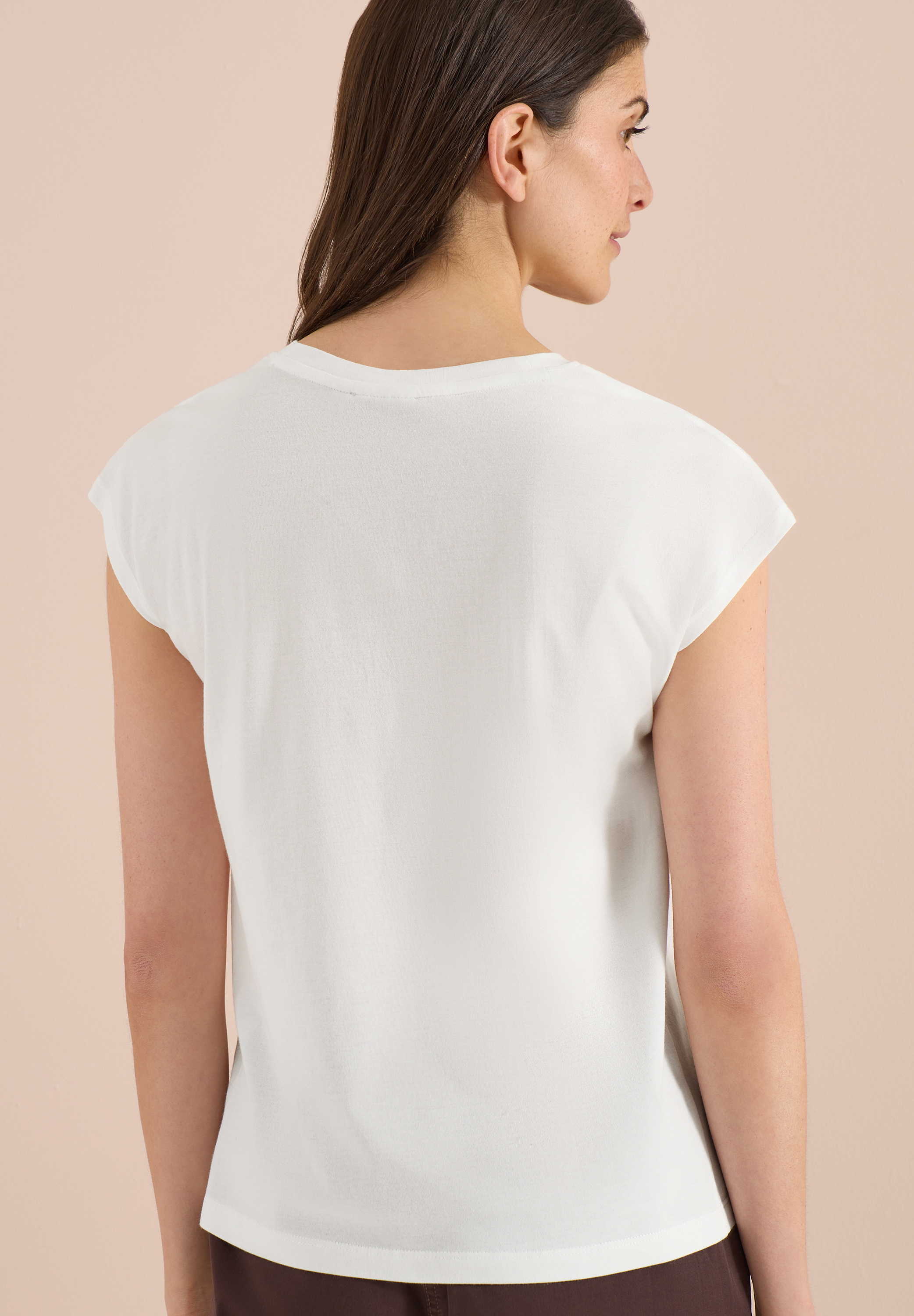 T-Shirt mit Rundhals und Wording Artwork