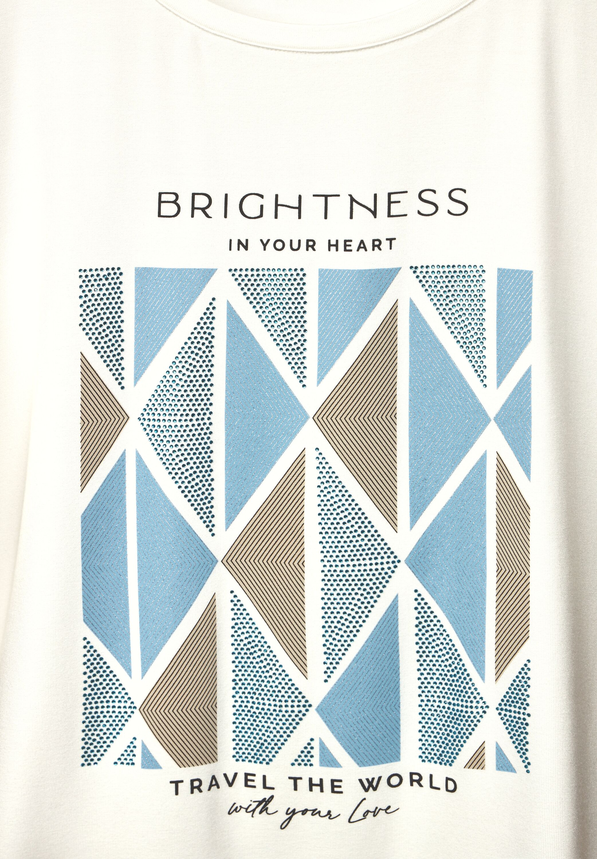 Shirt mit Rhombus Partprint