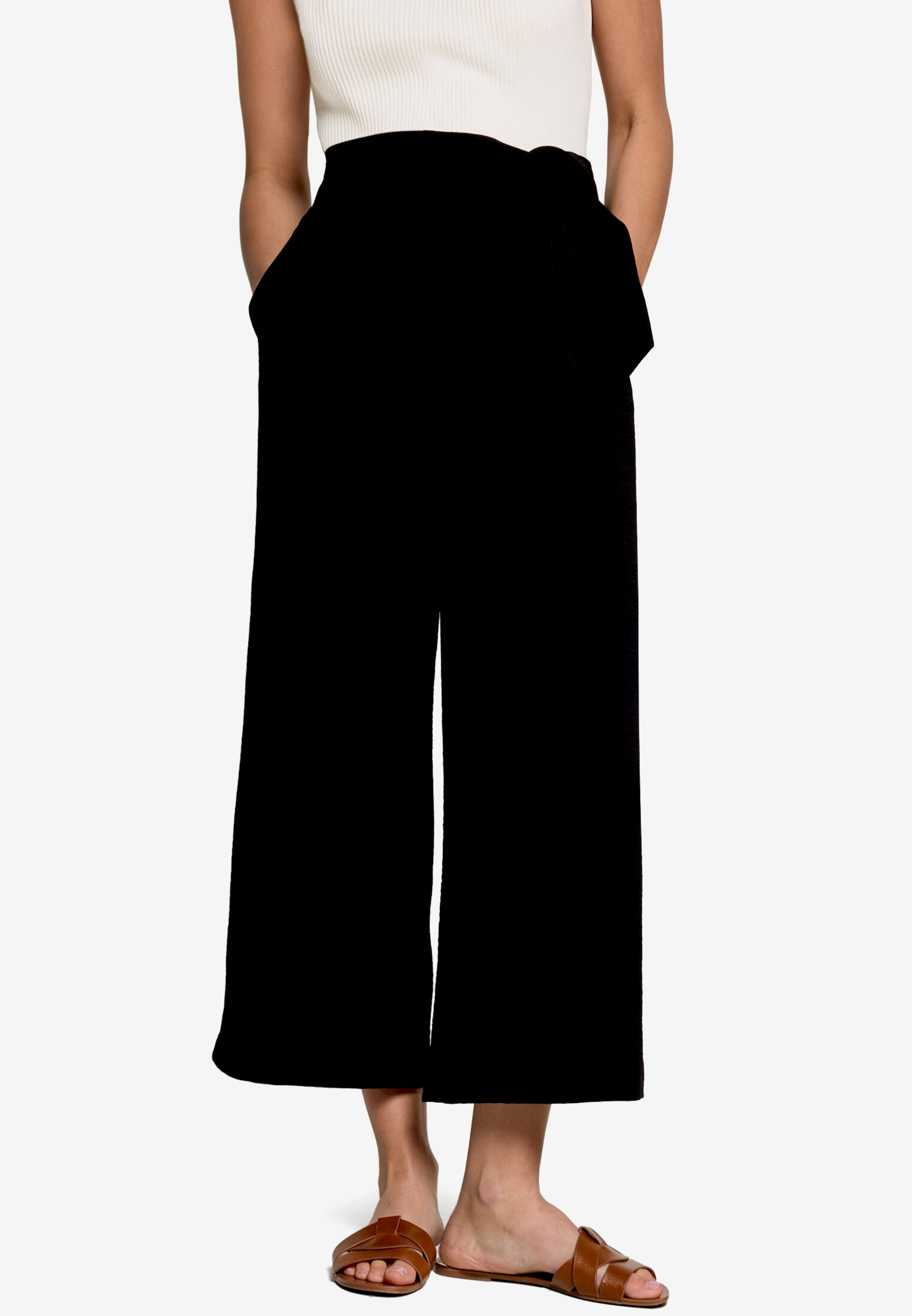 Stoffhose  7/8 Länge mit Schnalle