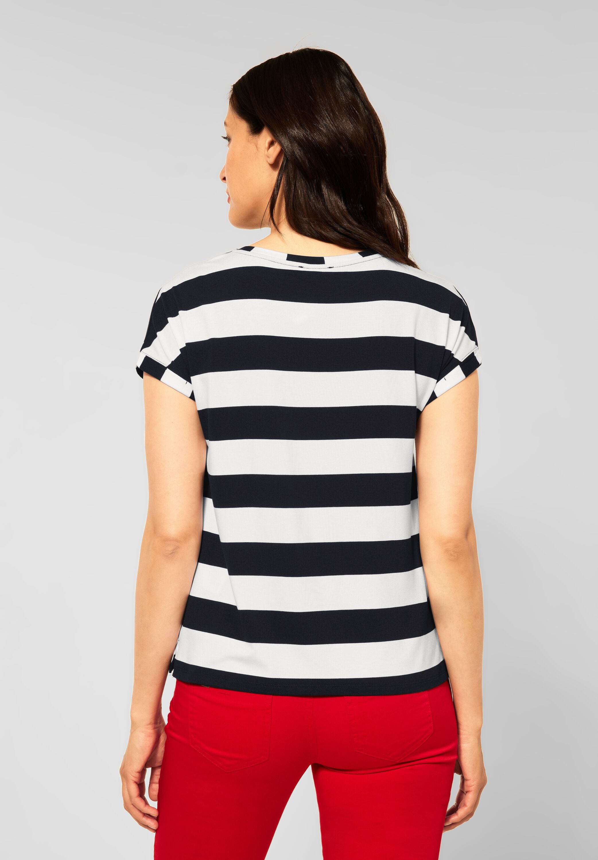 Basic T-Shirt mit Streifen