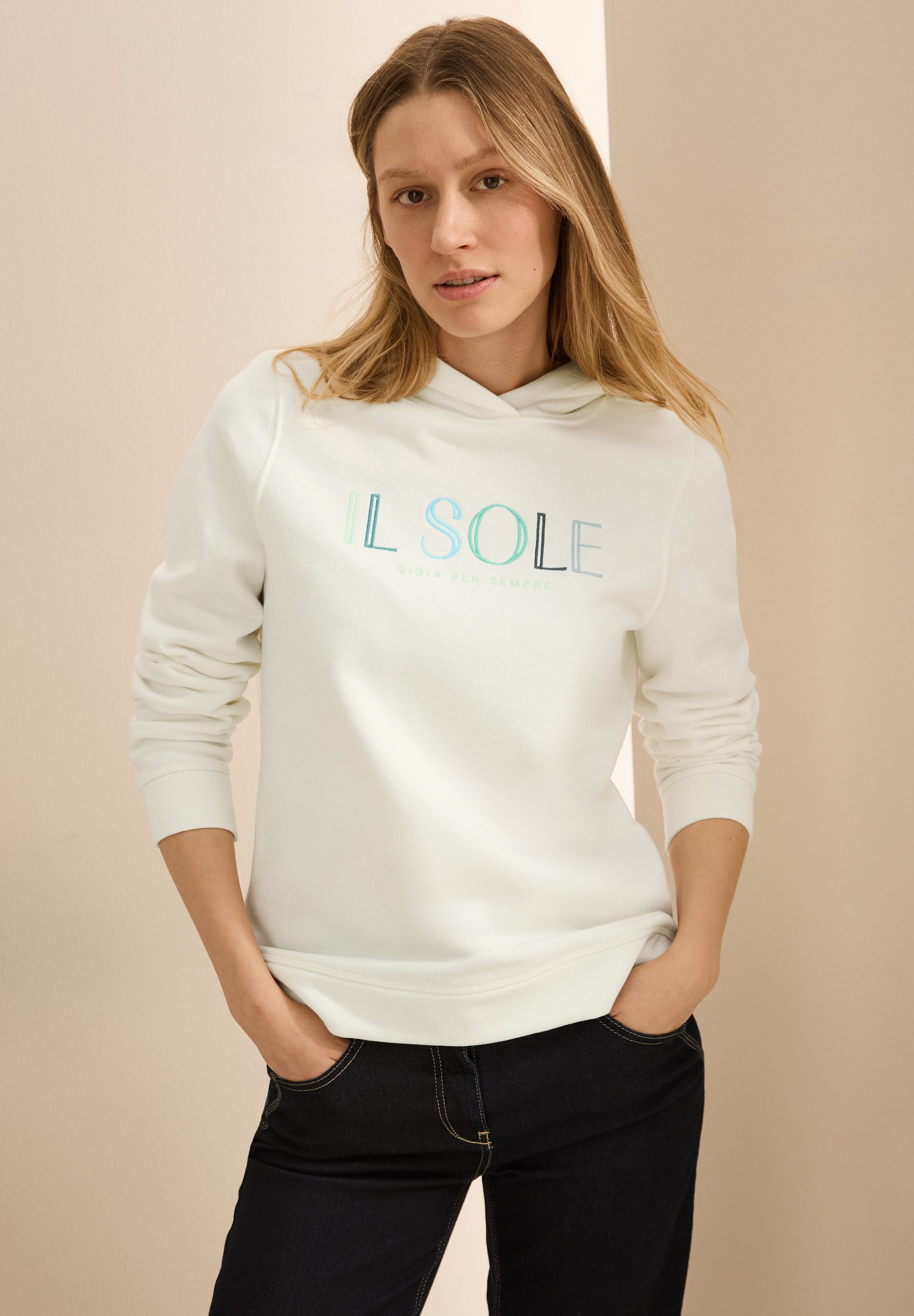 Hoodie mit Stickerei