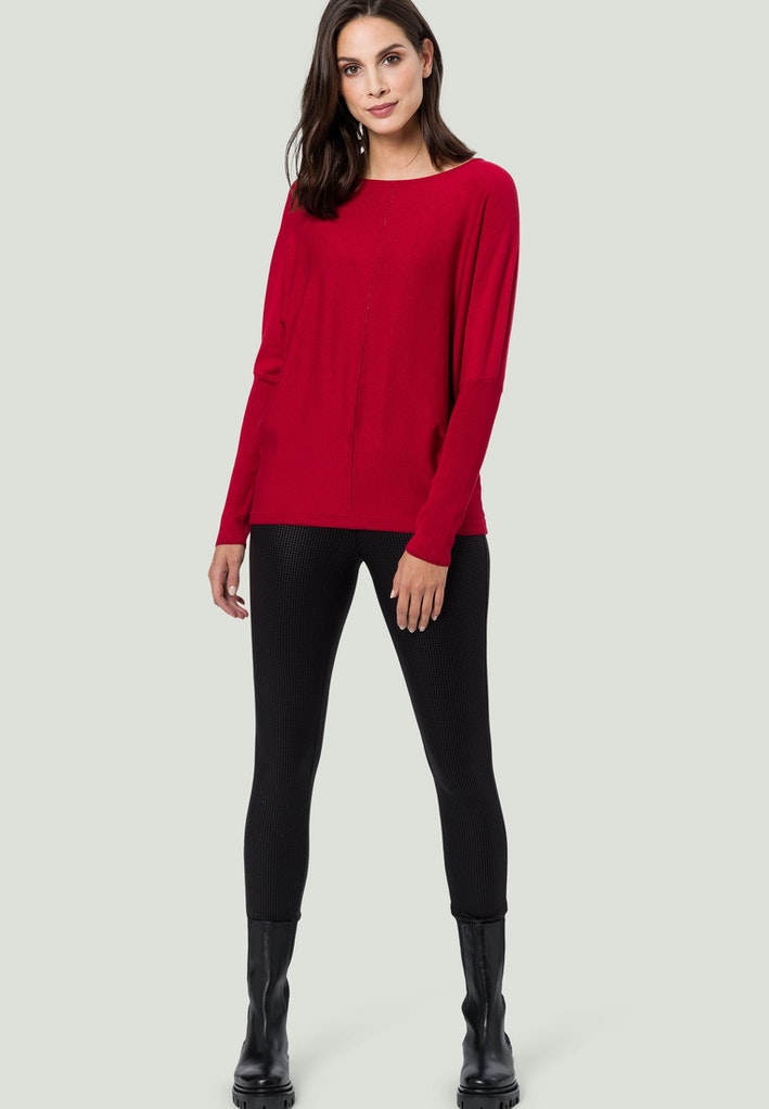 Pullover mit U-Boot Ausschnitt