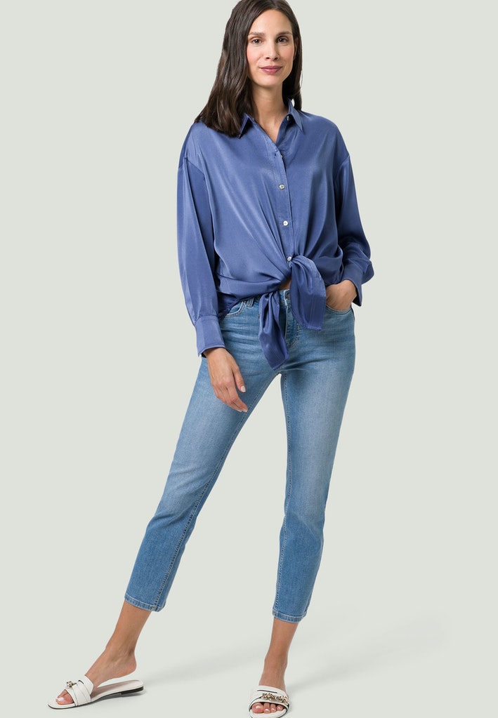 Satinbluse