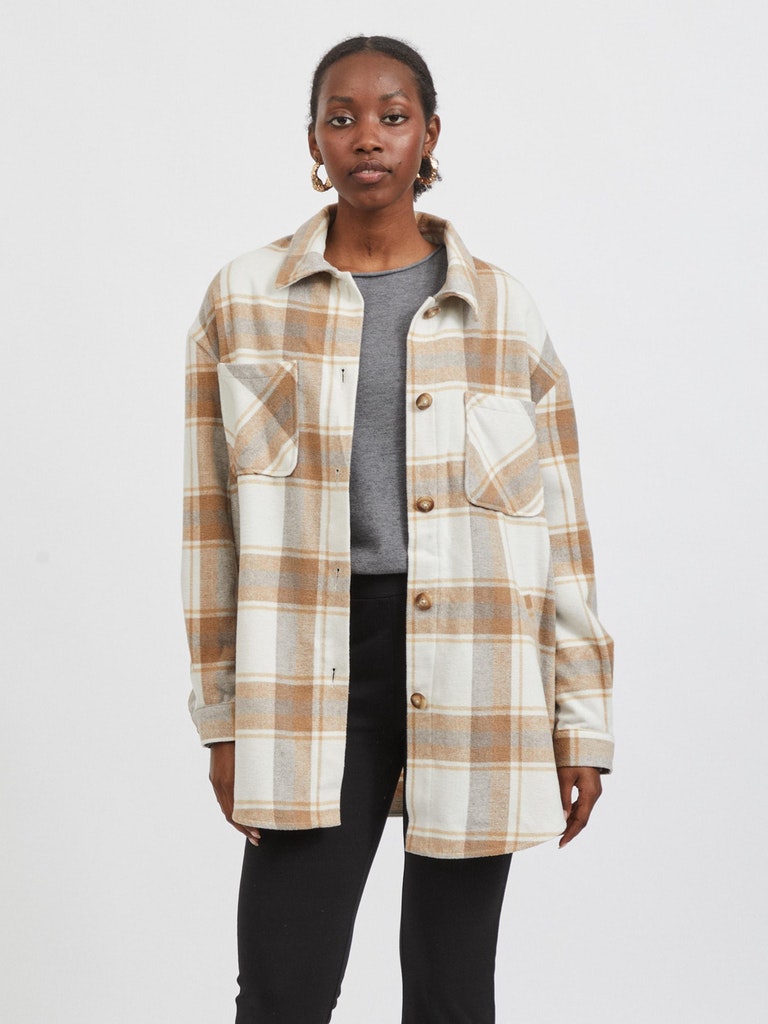 VIKIMMI CHECK SHIRT  L/S JACKET - NOOS