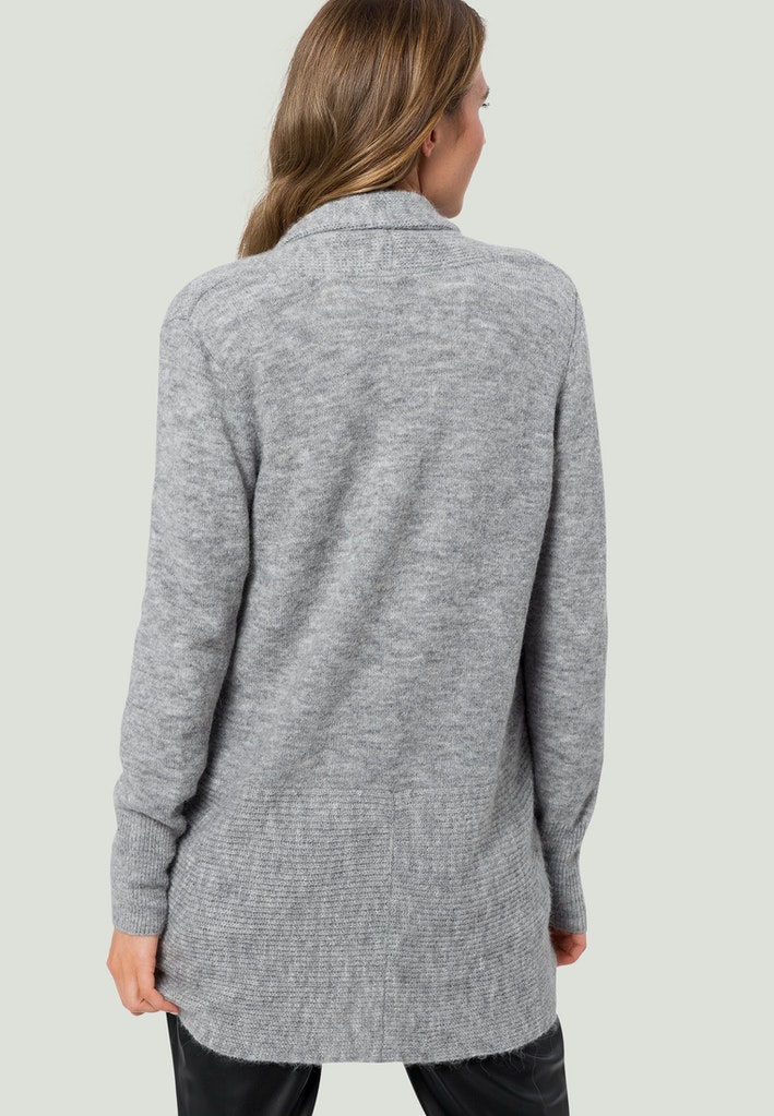 Strickjacke mit Schalkragen