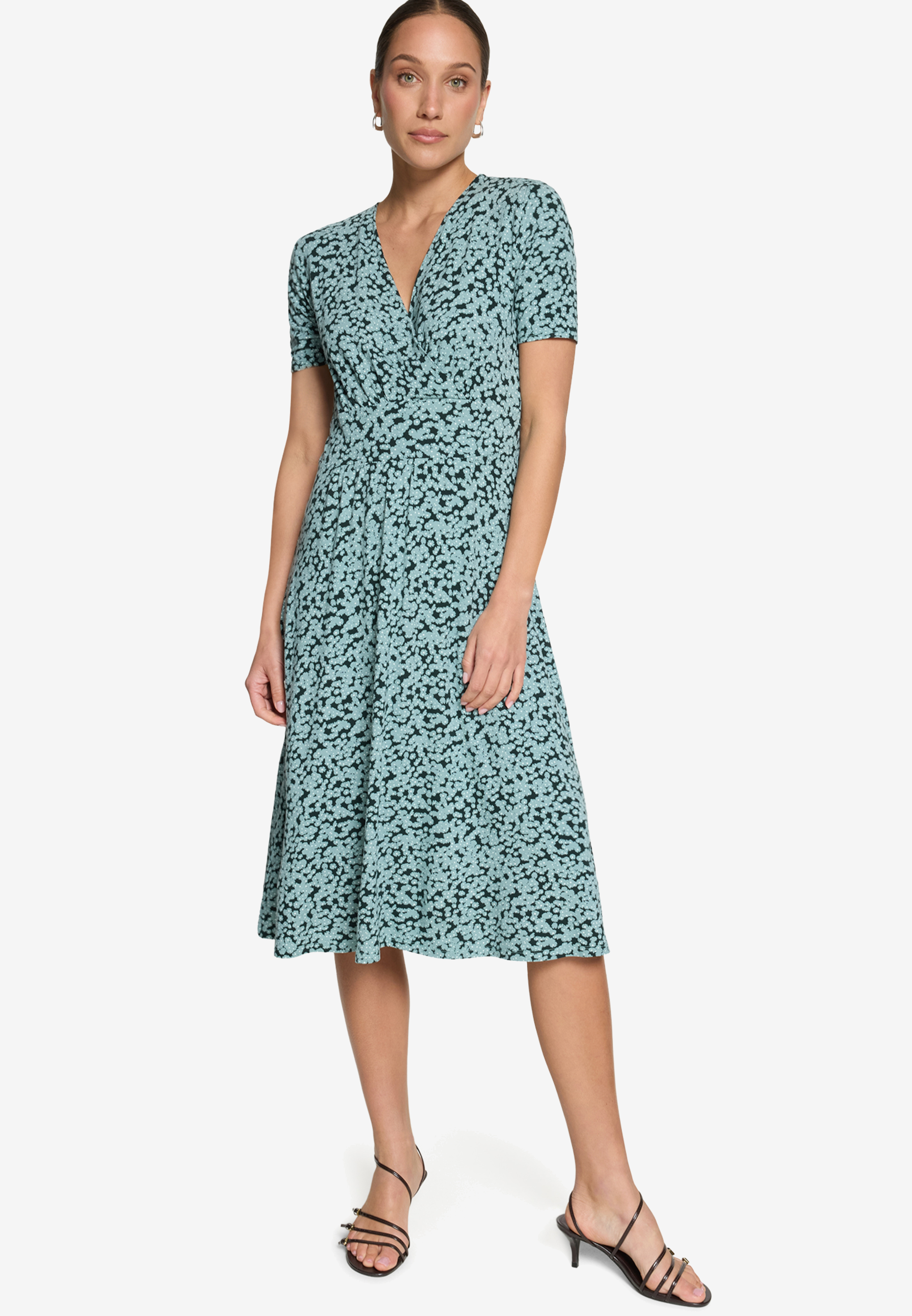Jerseykleid mit Blumenmuster