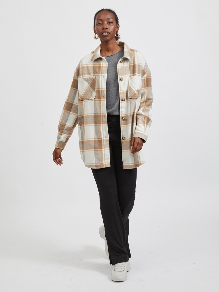 VIKIMMI CHECK SHIRT  L/S JACKET - NOOS
