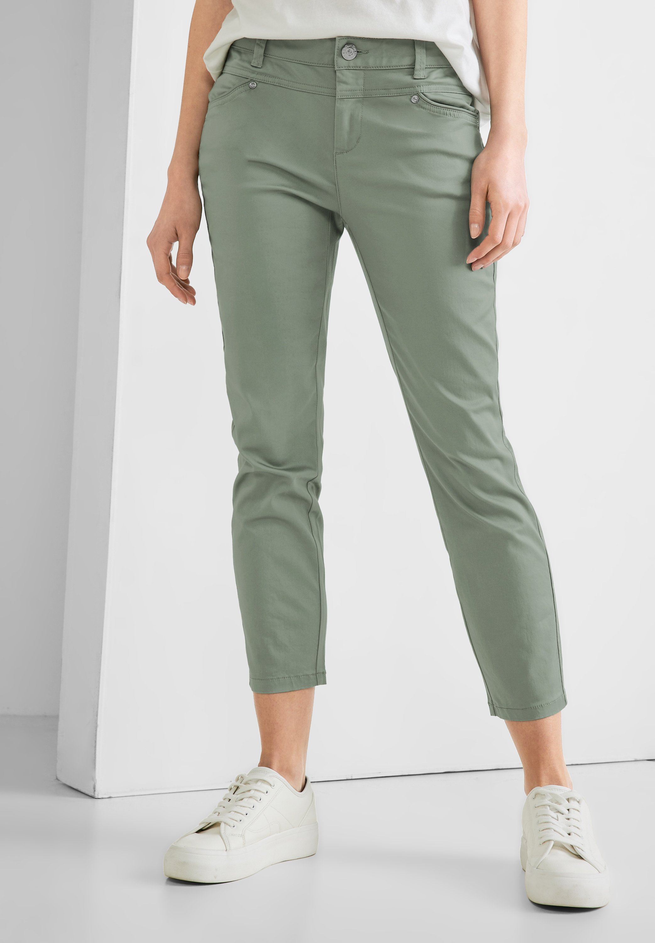 Casual Fit Seidenoptik Hose