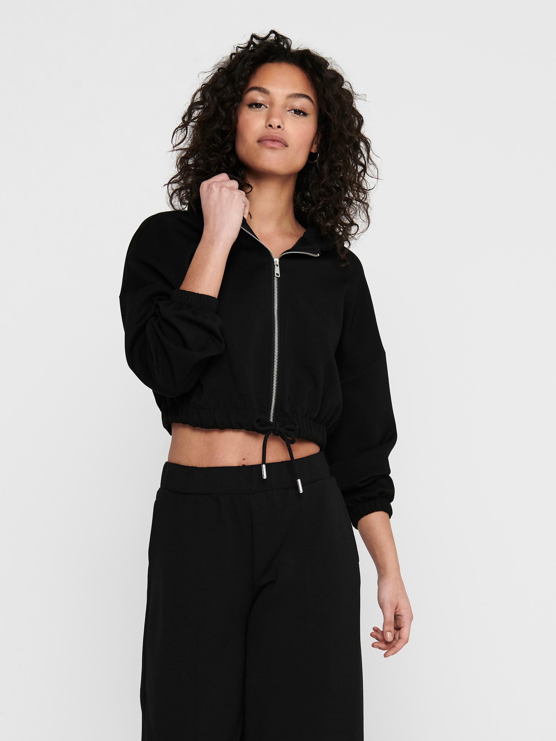ONLSCARLETT L/S HOOD ZIP SWT