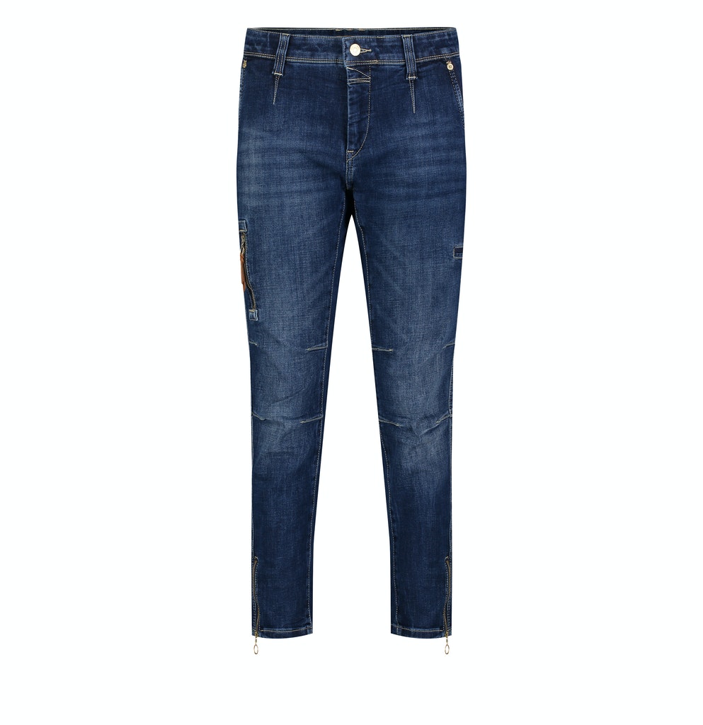 MAC JEANS - RICH cargo denim, Light authentic denim