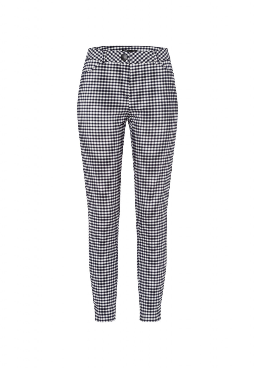 Stoffhose schmal Vichy  28 Inch