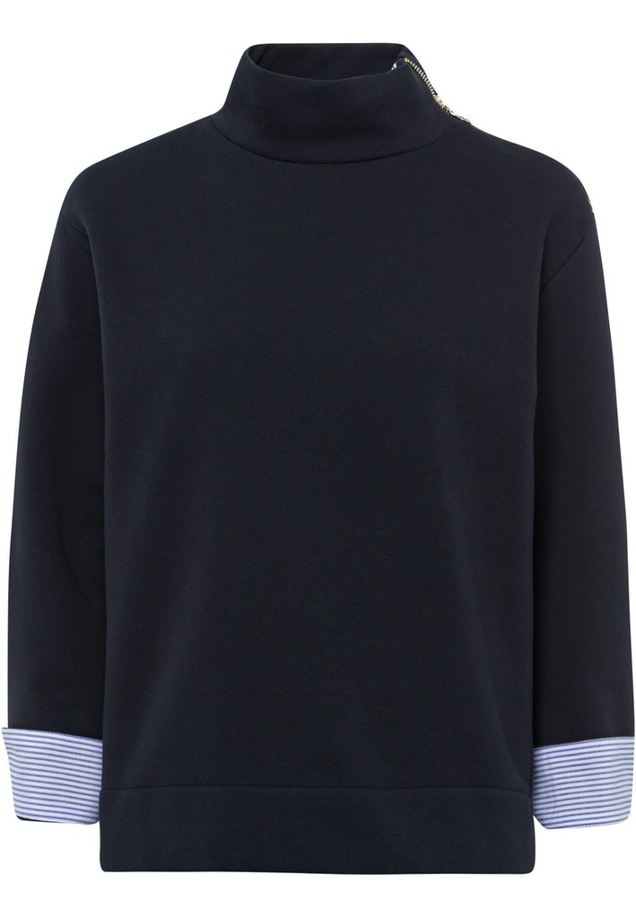 Sweatshirt Kragen mit Zip