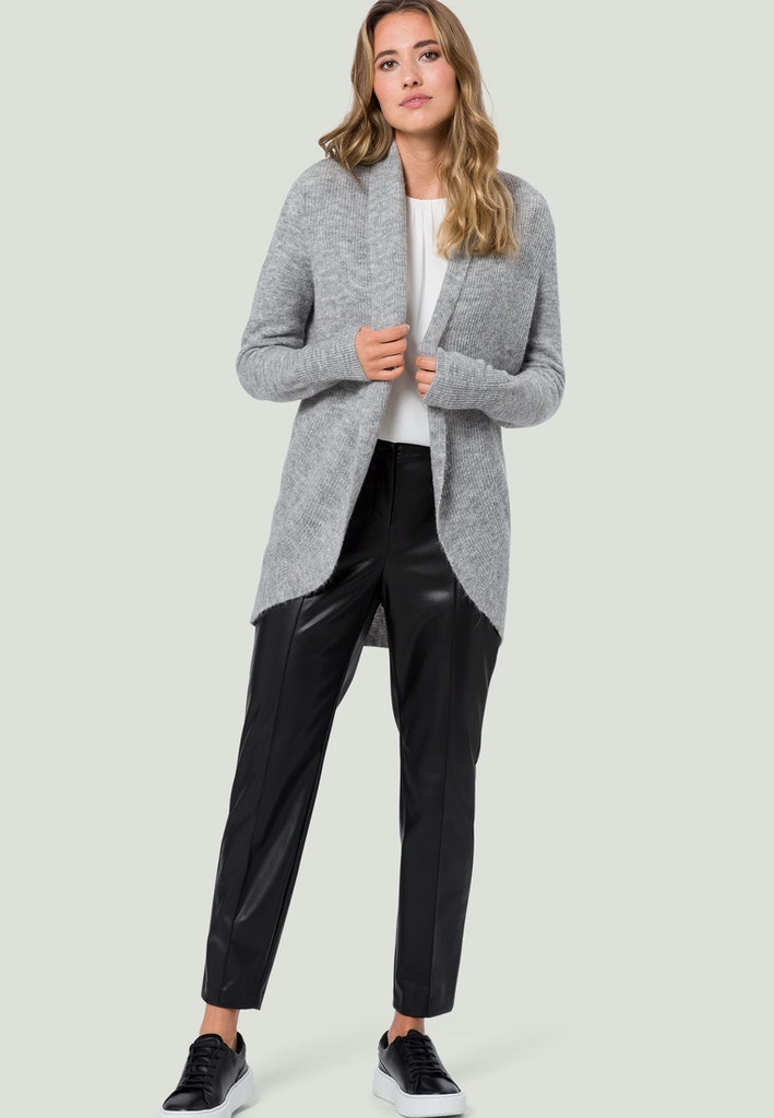 Strickjacke mit Schalkragen