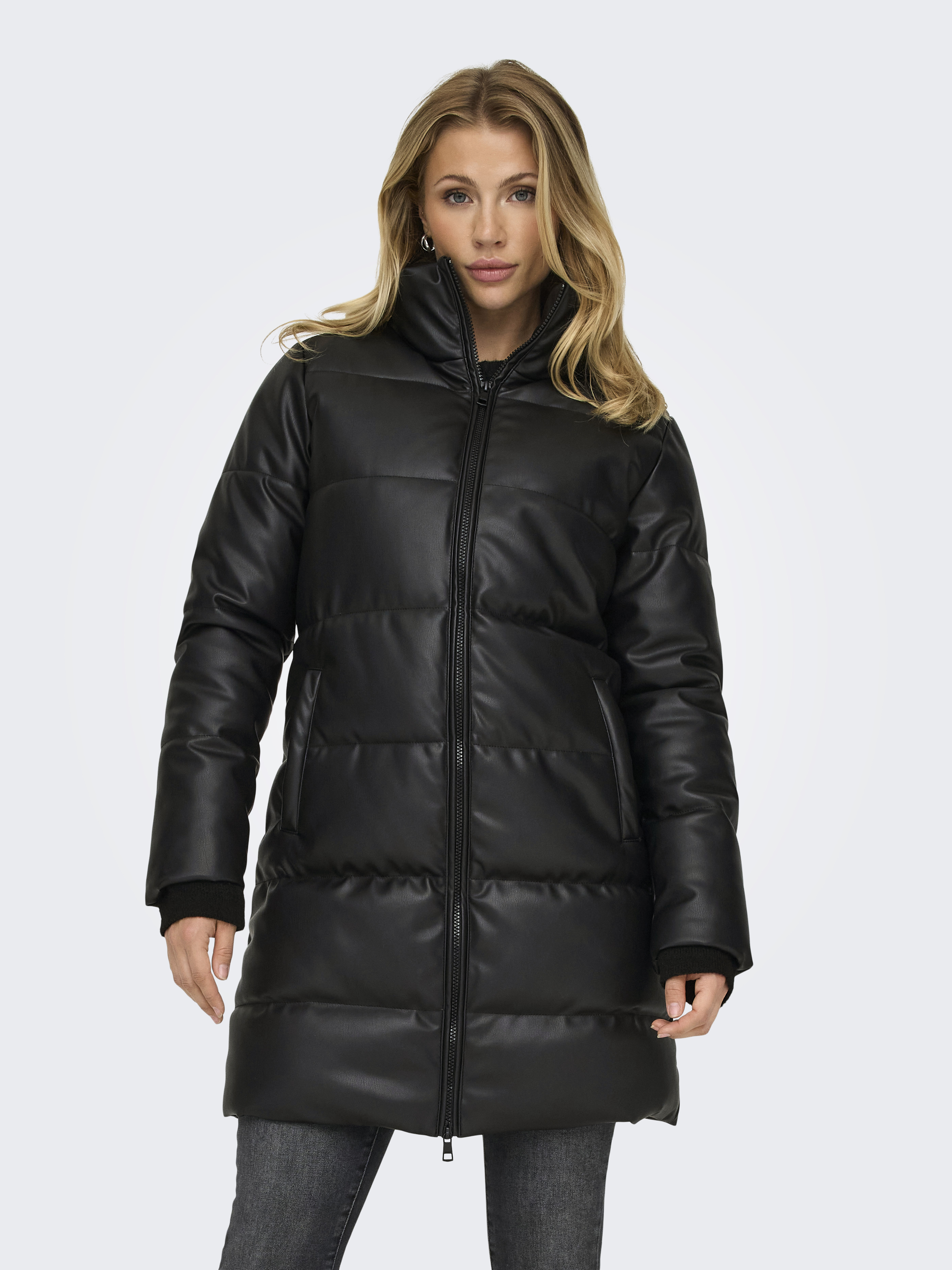 ONLELSIE FAUX LEATHER PUFFER COAT CC OTW