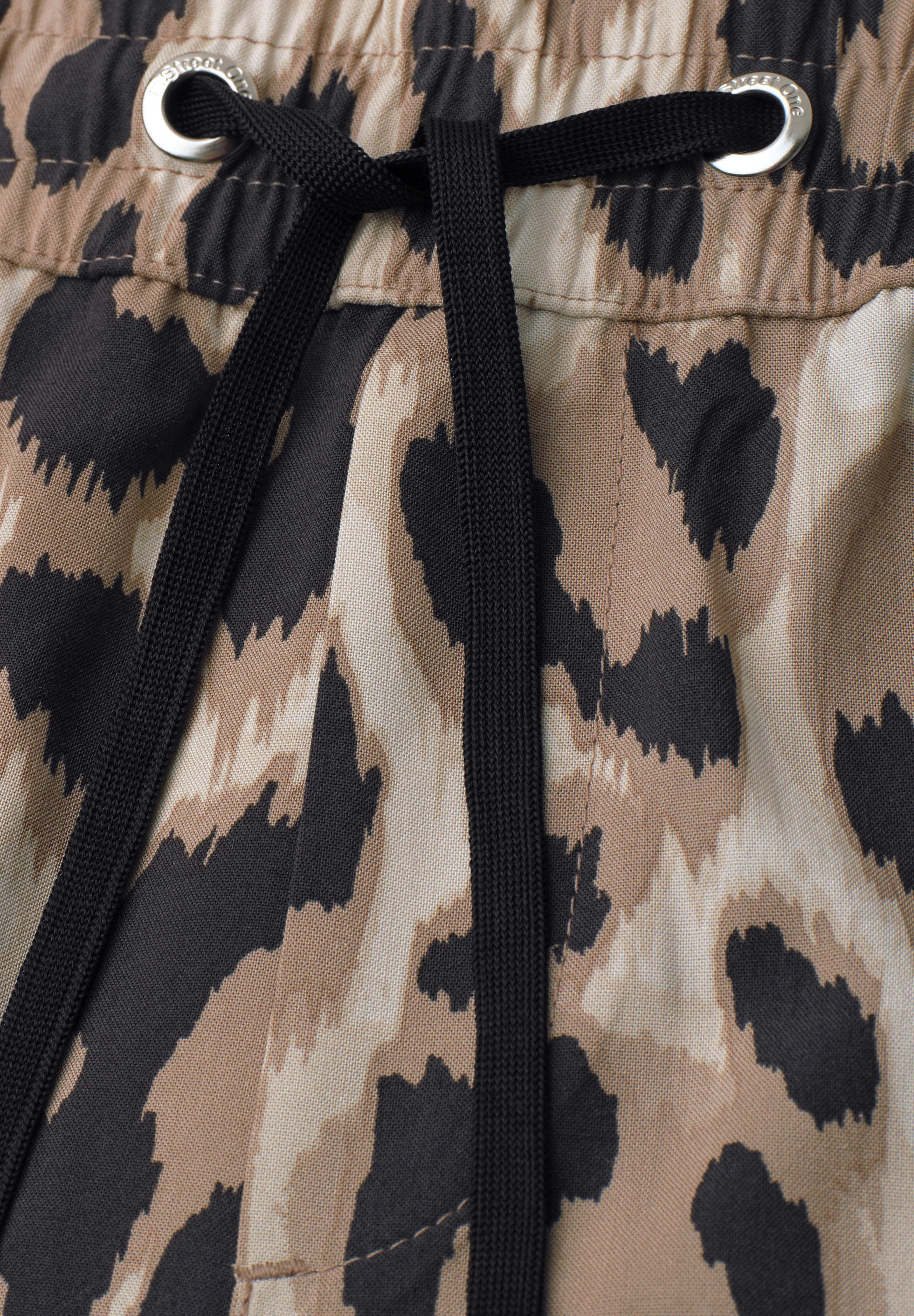 Wide Leg Hose im Loose Fit mit Print