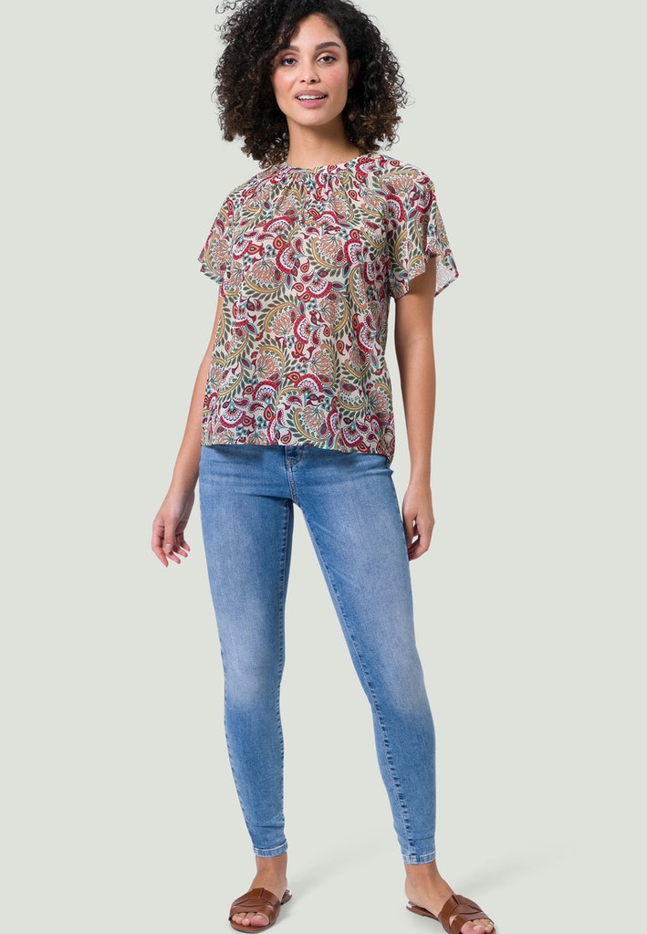 Bluse mit Paisleydruck